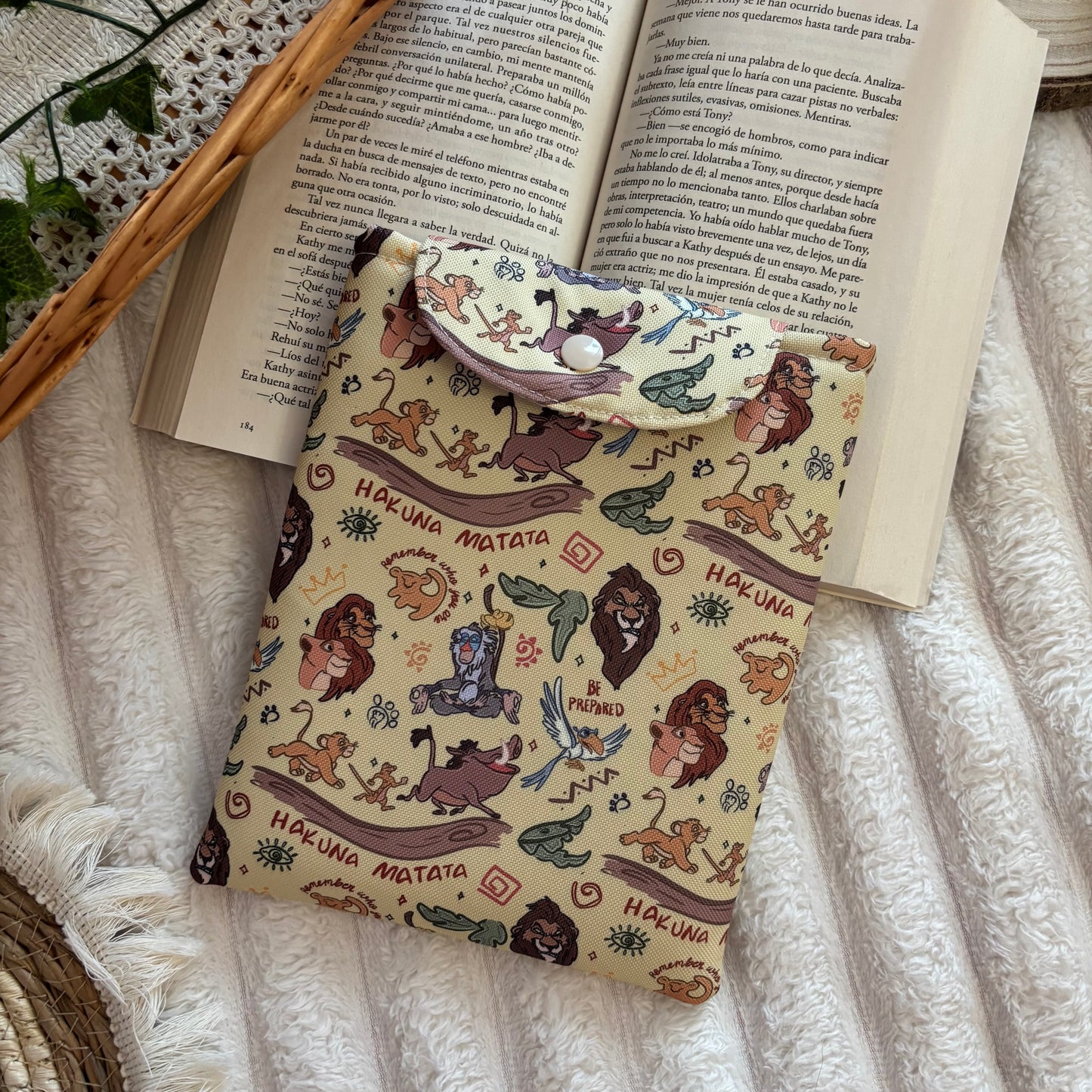 Funda kindle/kobo Rey León impermeable