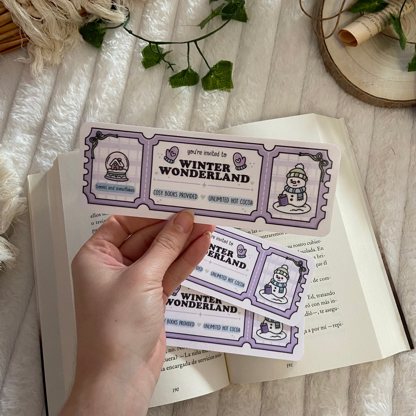 Marcapáginas Winter wonderland