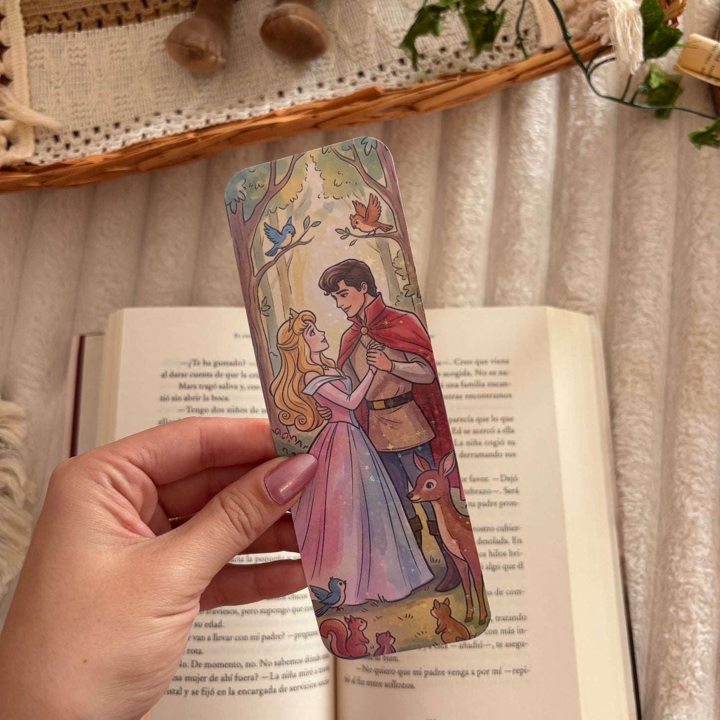 Pack 3 marcapáginas holográficos Aurora Bella durmiente