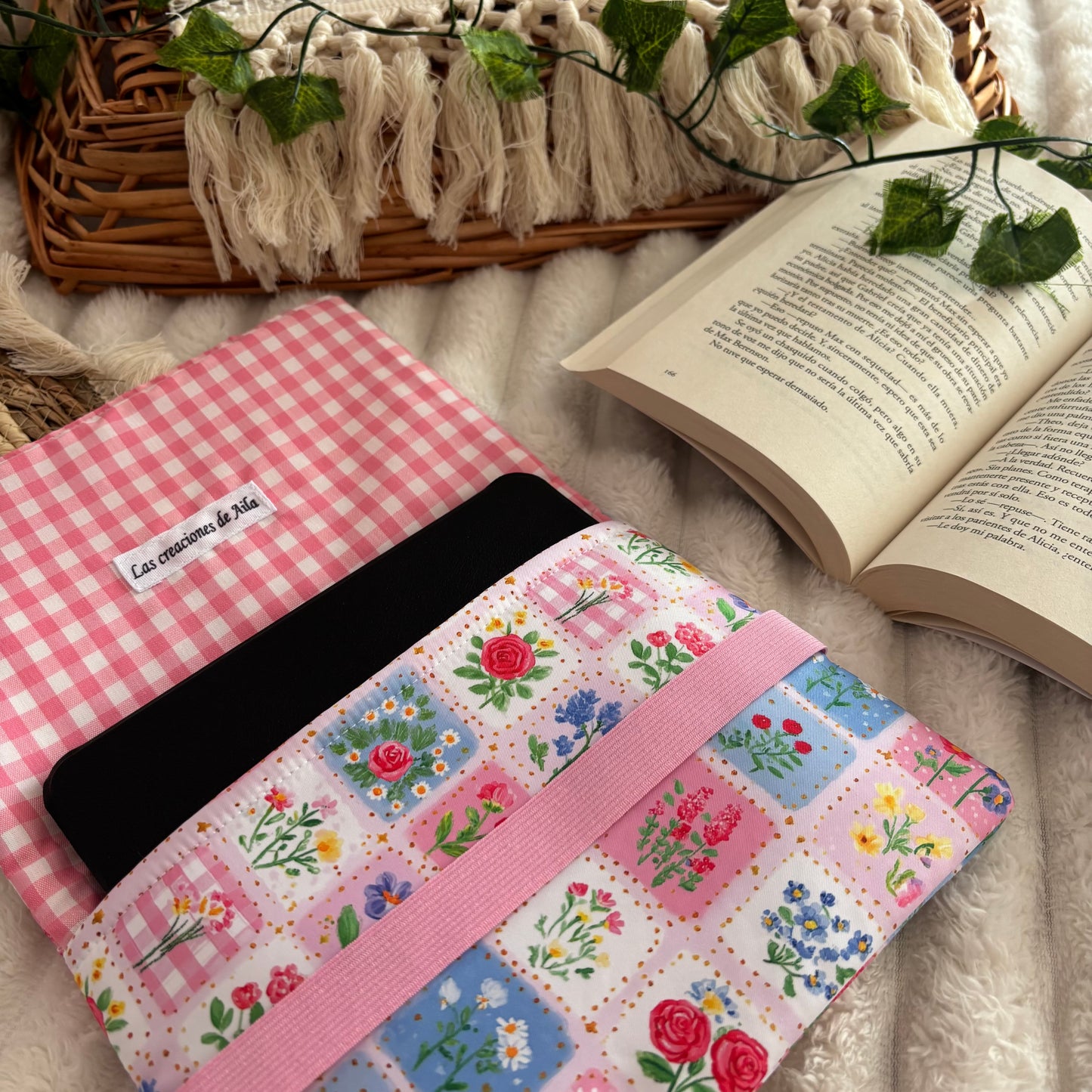 Funda de solapas para ebook esencia primaveral