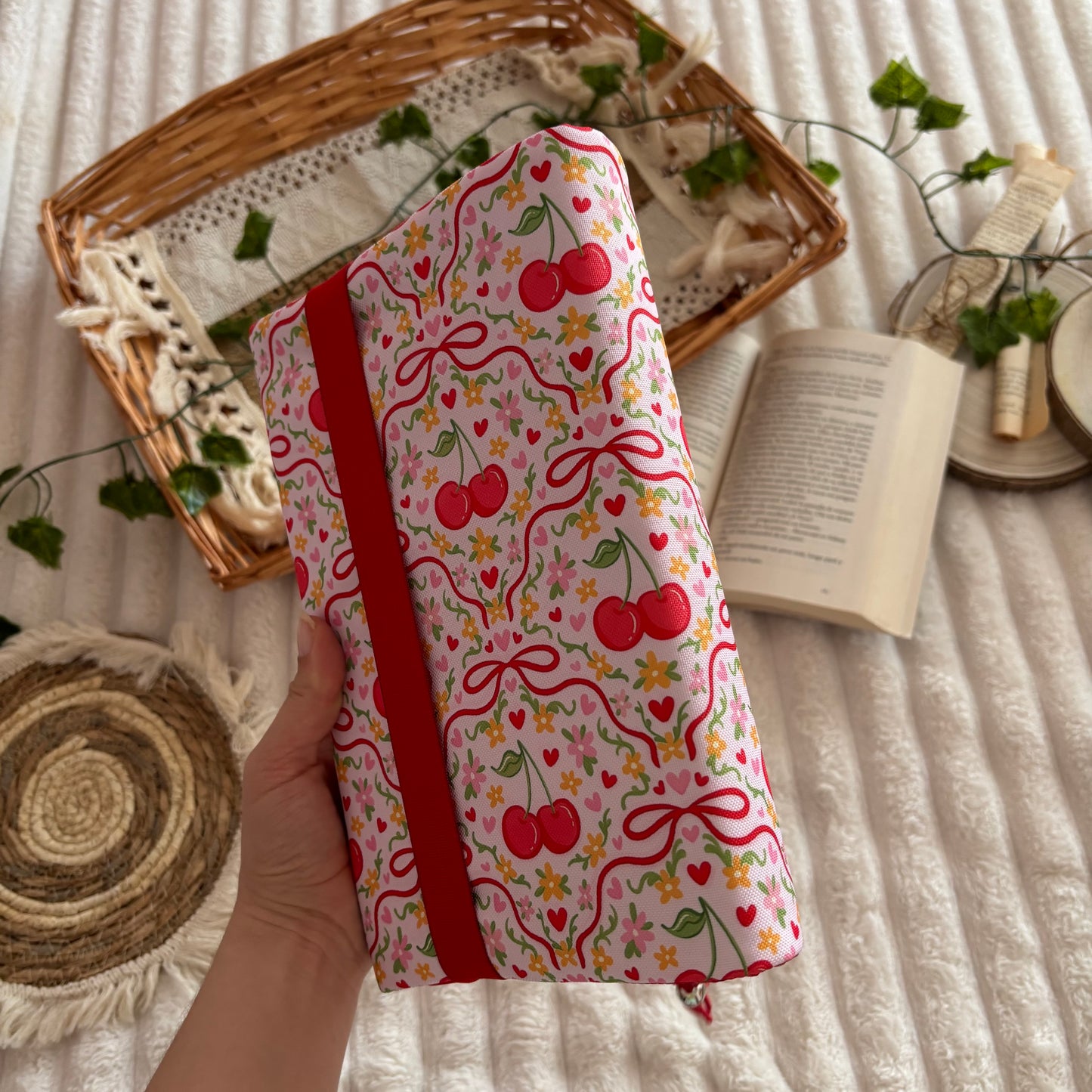 Funda ajustable cerezitas impermeable