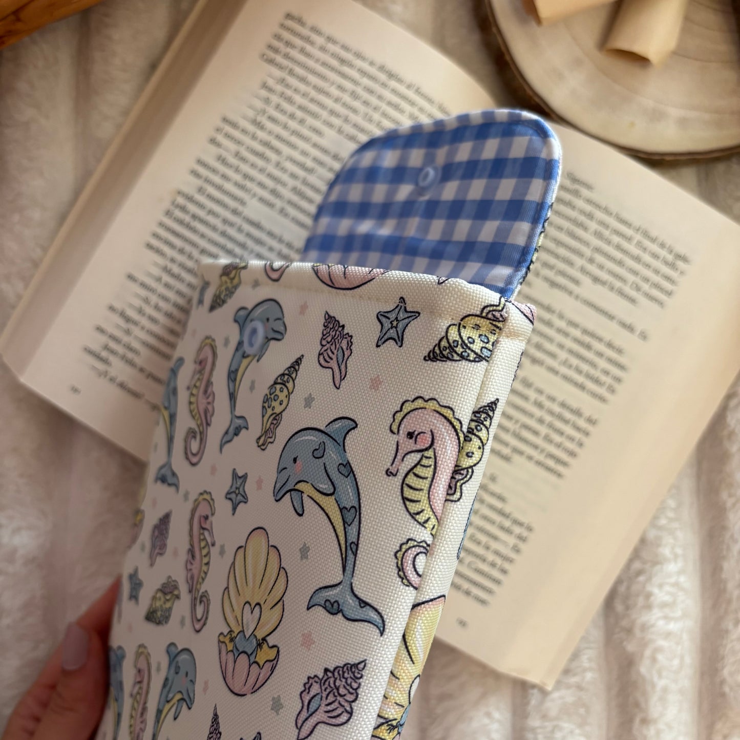 Funda kindle/kobo libra colour mar de perlas impermeable