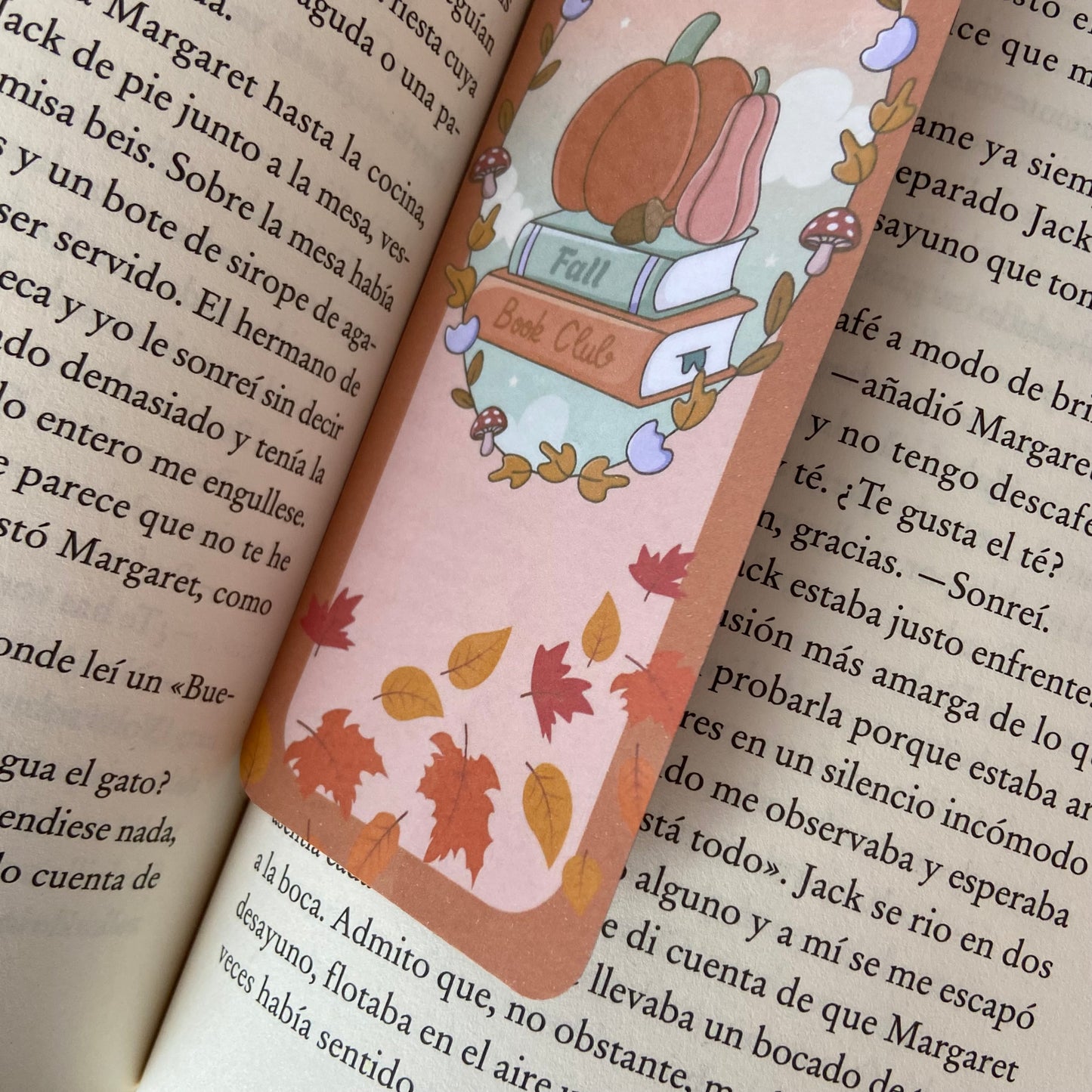 Marcapáginas Fall bookclub