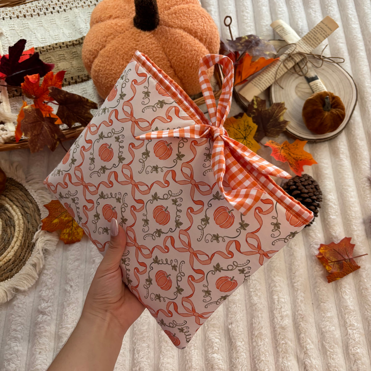 Funda literaria cute pumpkin