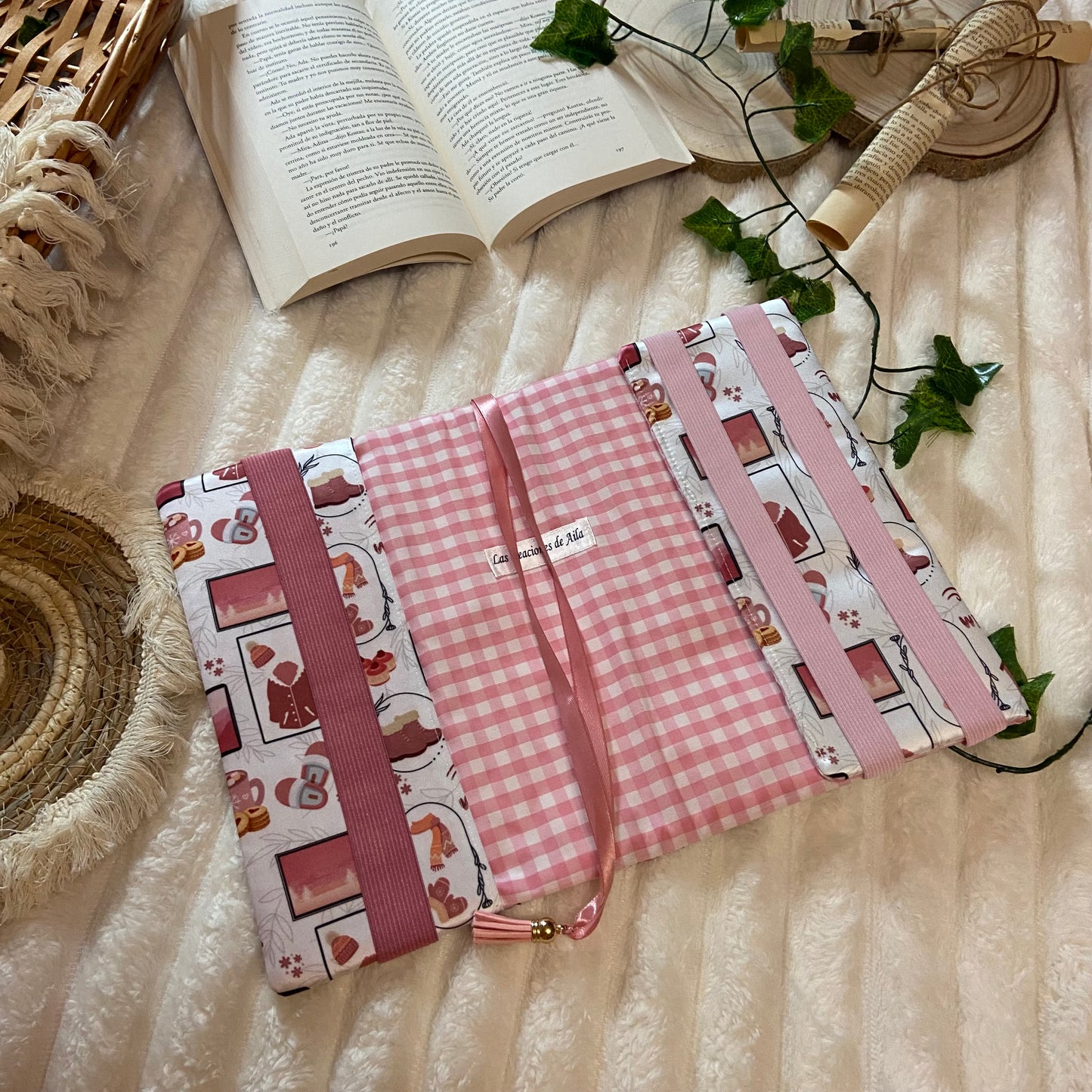 Funda ajustable hello pink winter