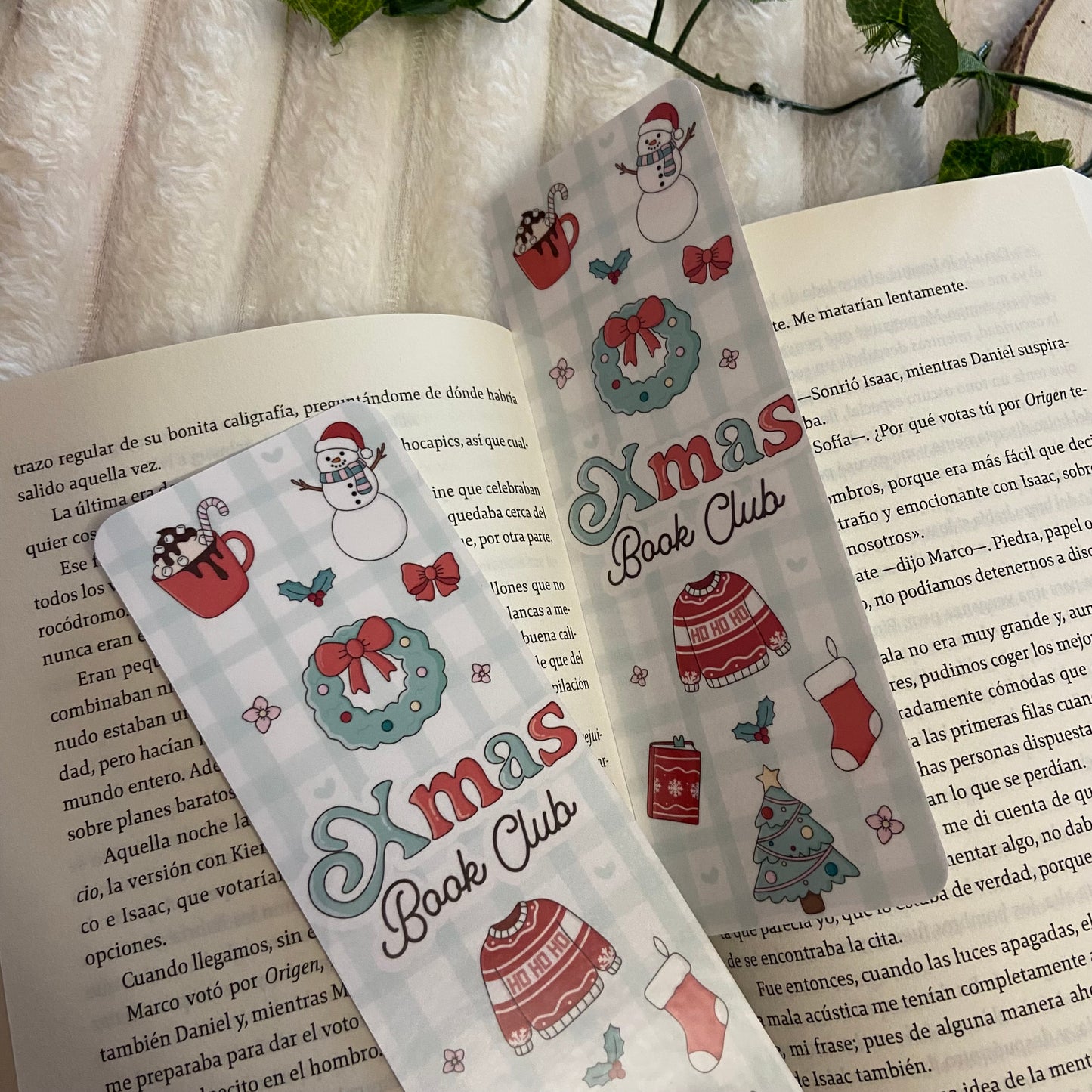 Marcapáginas Xmas bookclub