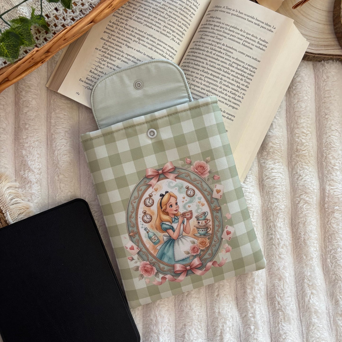 Funda kindle/kobo Alicia en el país de las maravillas impermeable