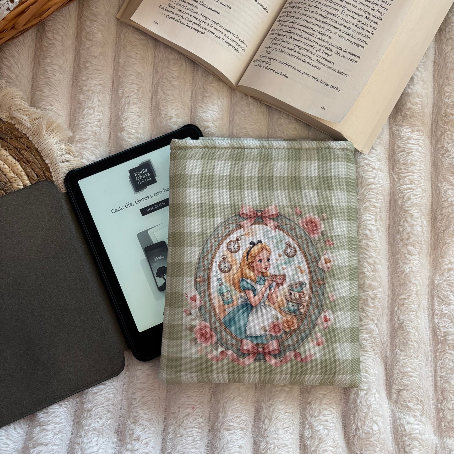 Funda kindle/kobo Alicia en el país de las maravillas impermeable