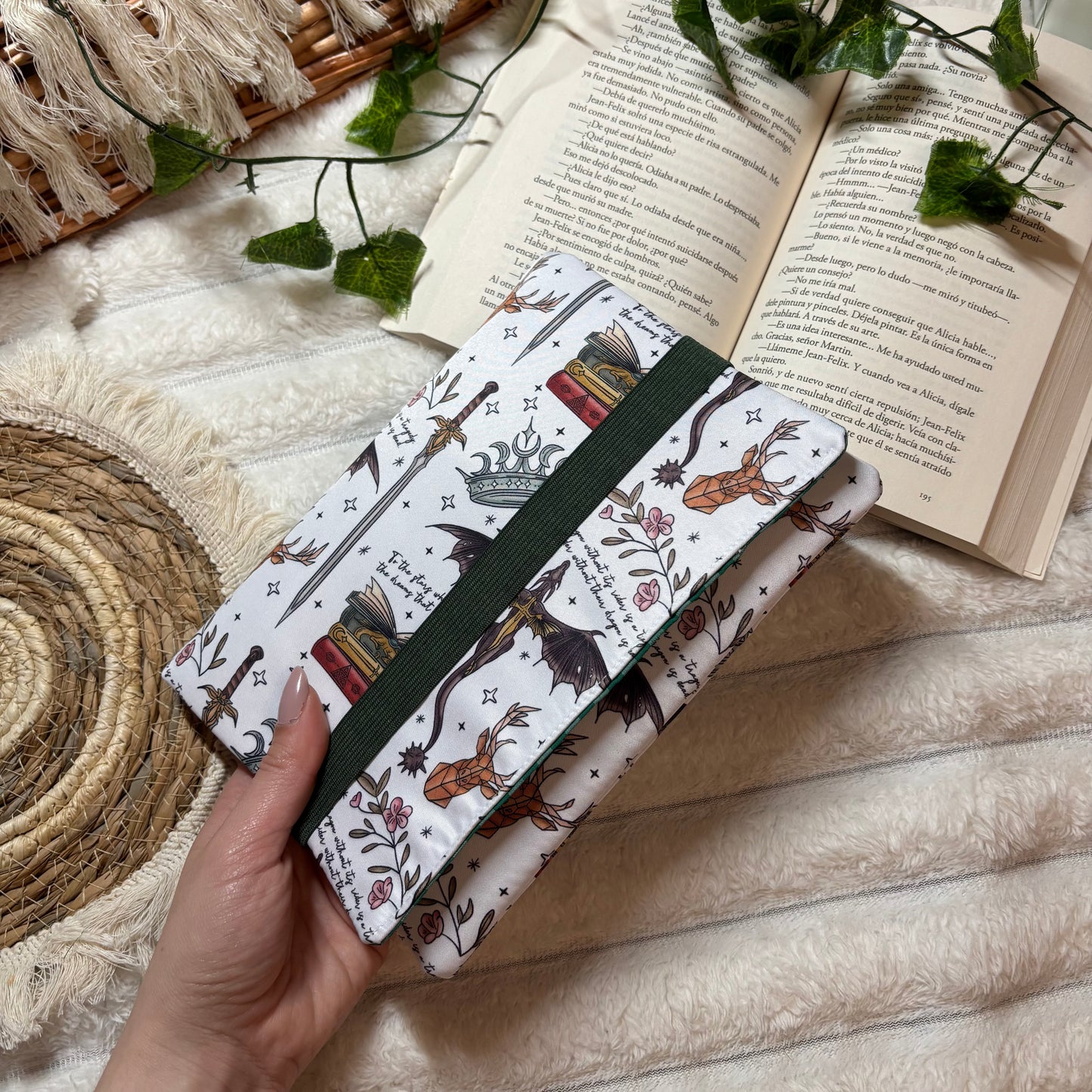 Funda de solapas para ebook Fourth wing + Velaris