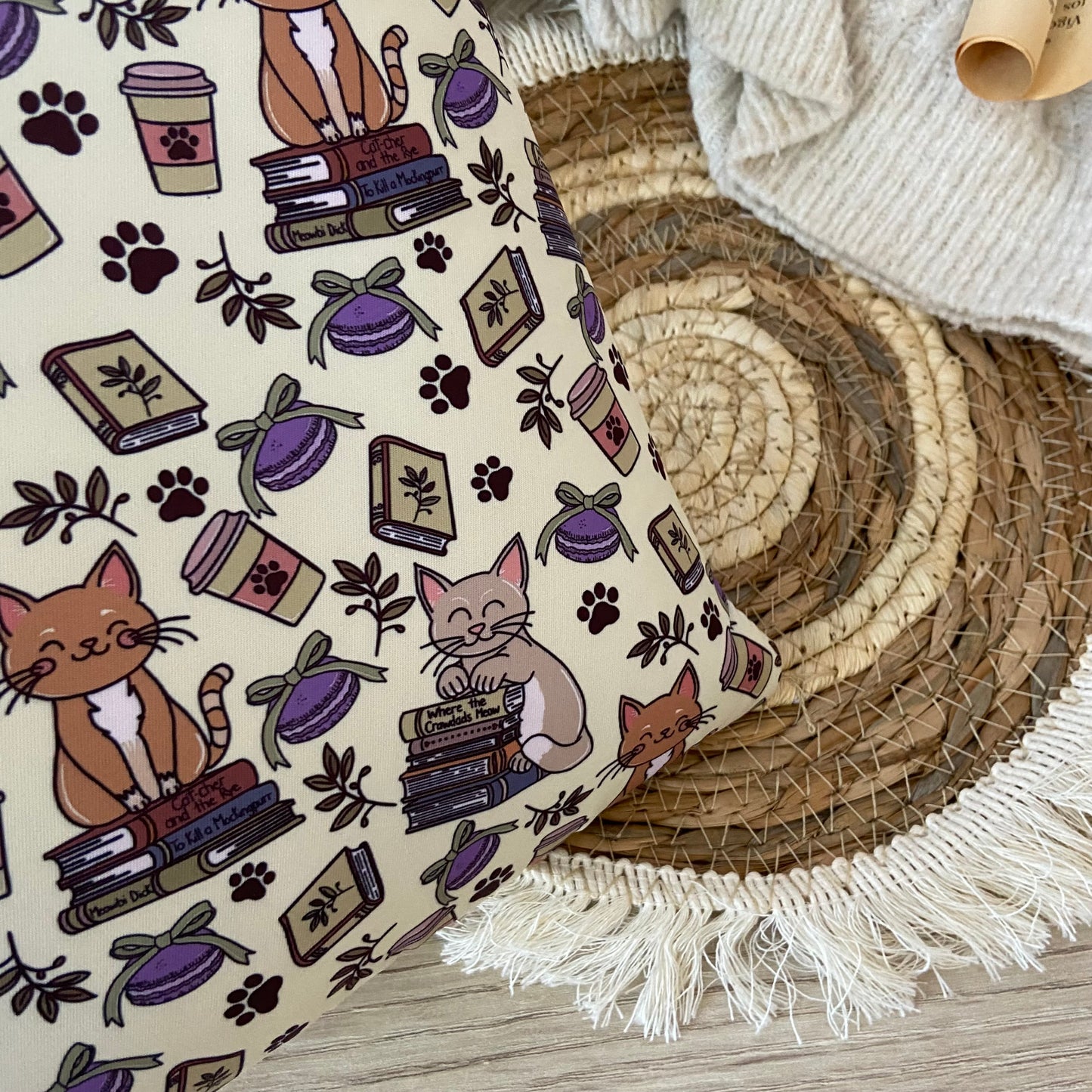 Funda literaria bookish cats
