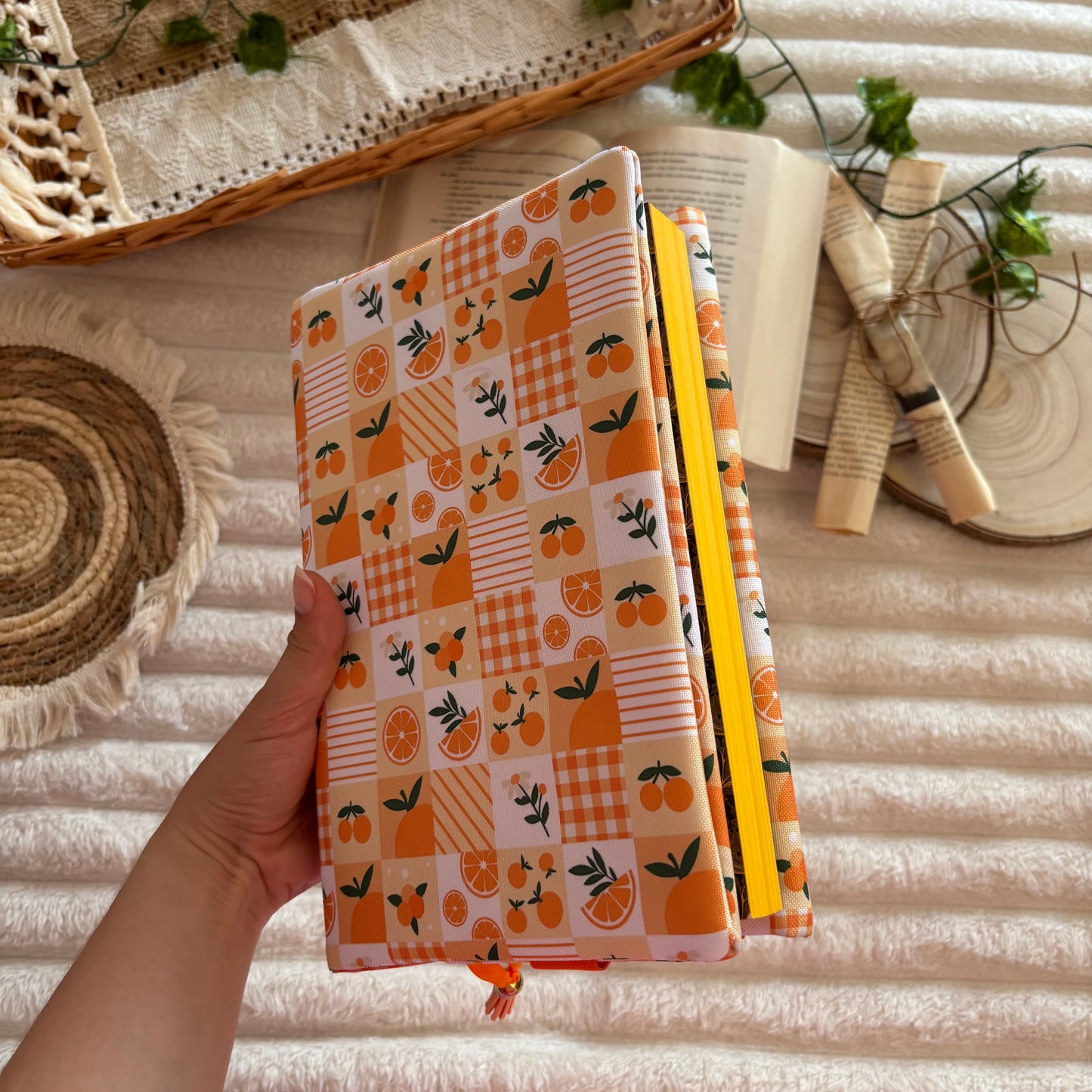 Funda ajustable naranjada impermeable