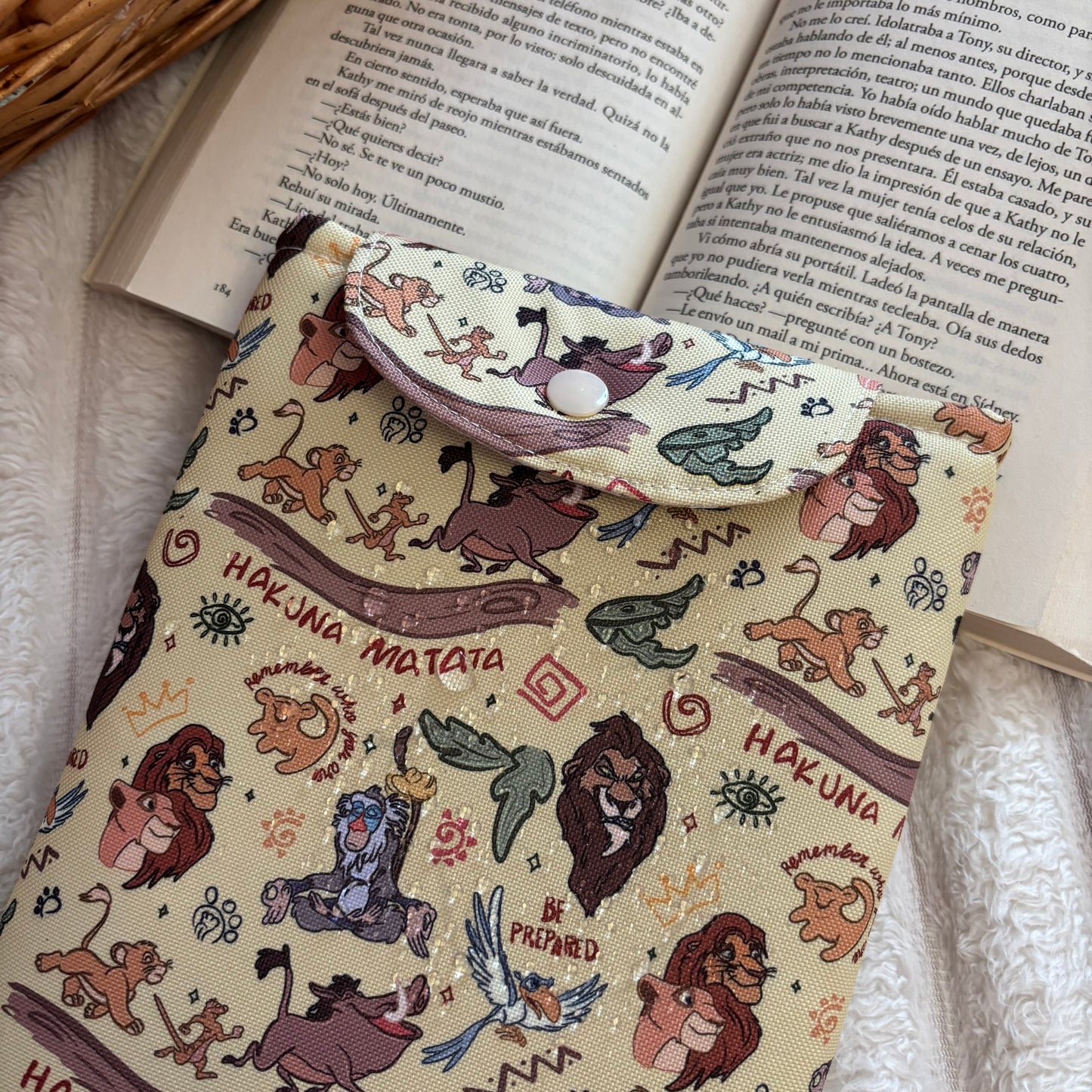 Funda kindle/kobo Rey León impermeable