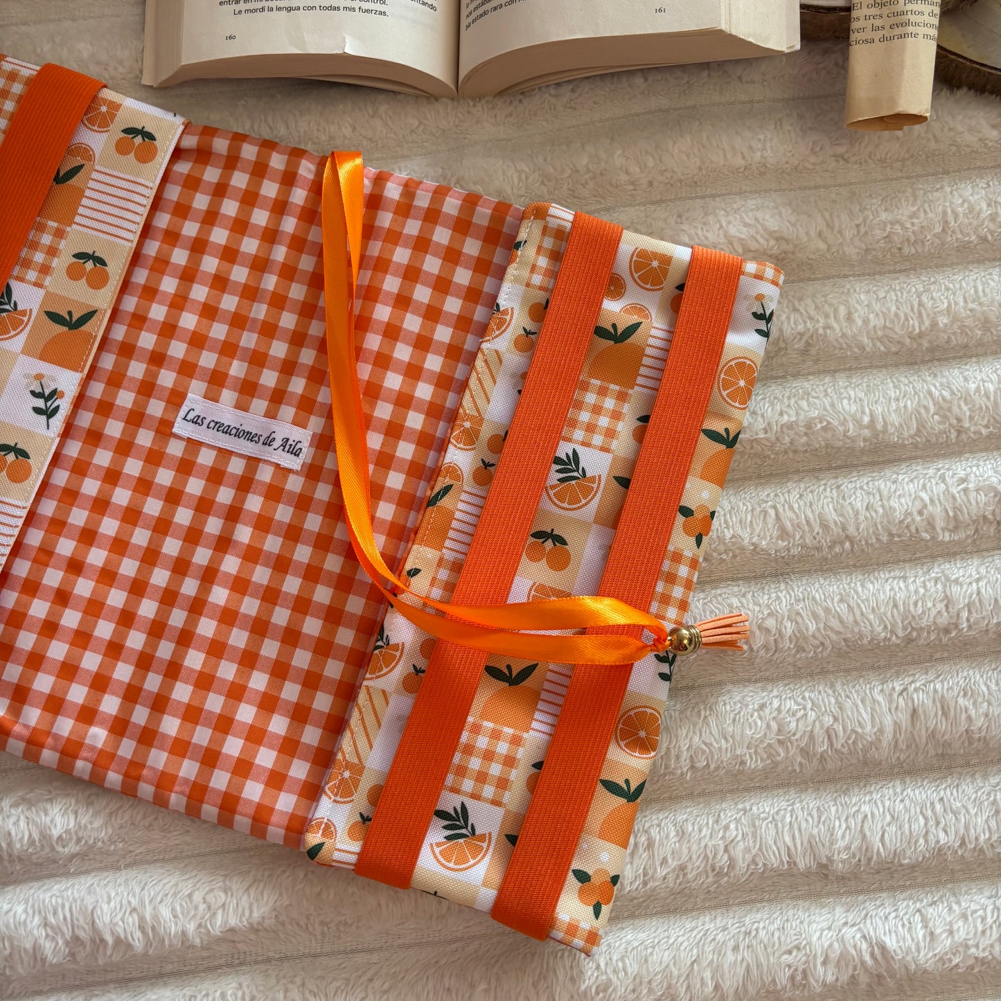 Funda ajustable naranjada impermeable