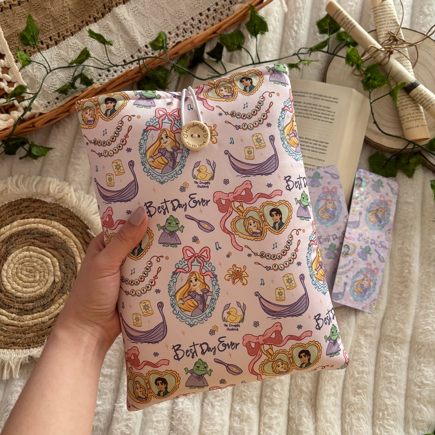 Funda literaria Rapunzel y Finn