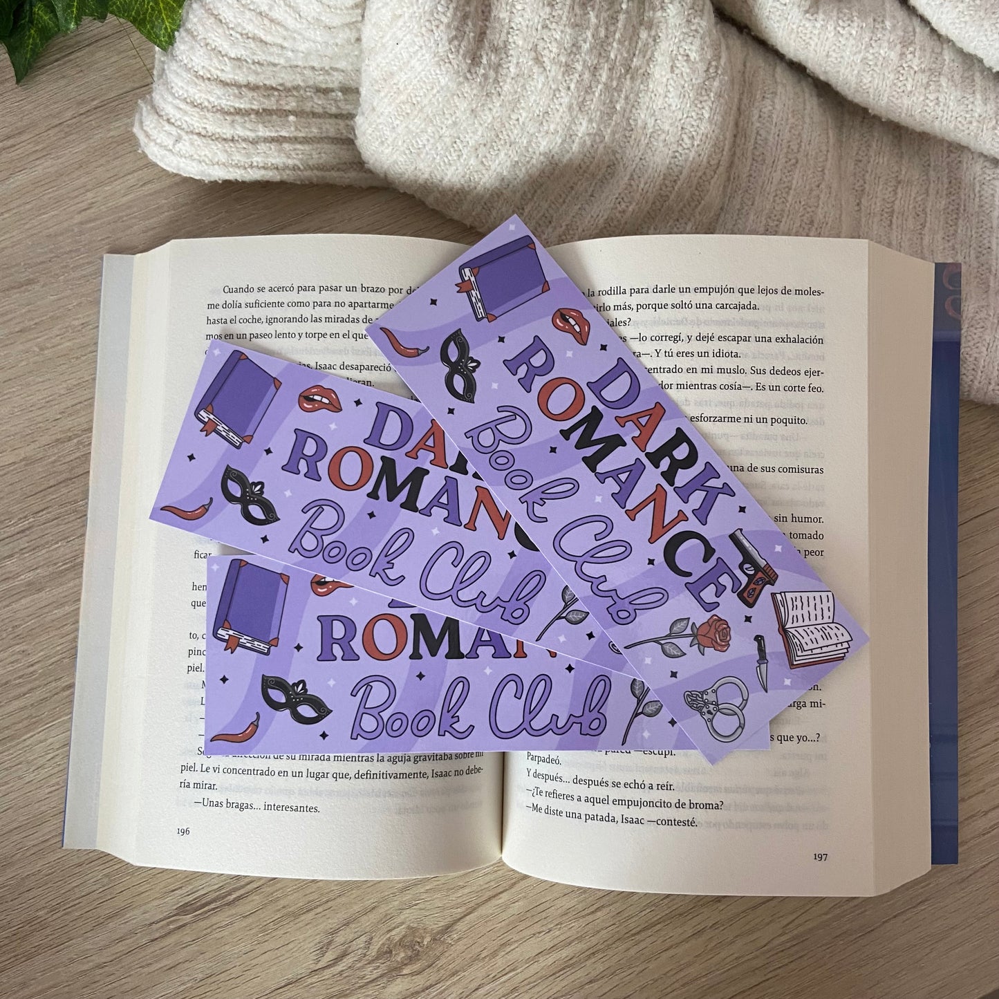 Marcapáginas Dark romance book club