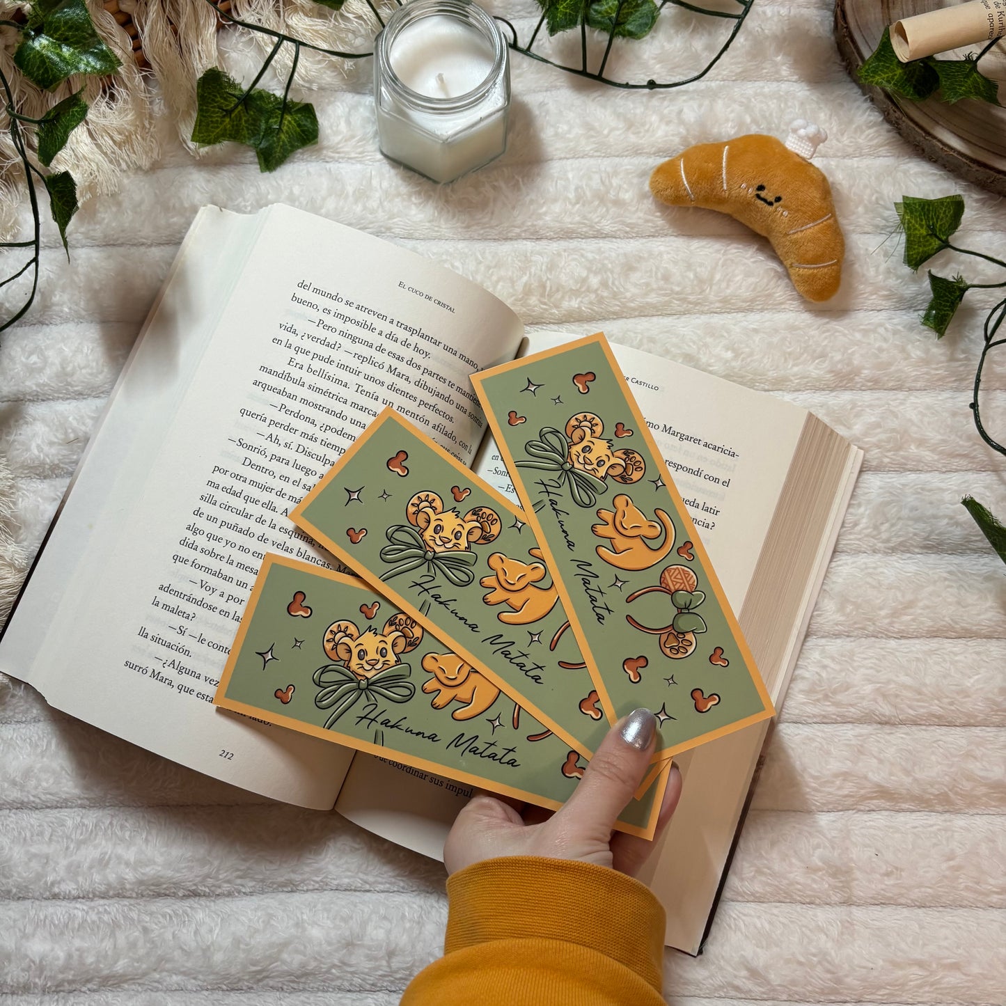 Marcapáginas El Rey León Hakuna Matata