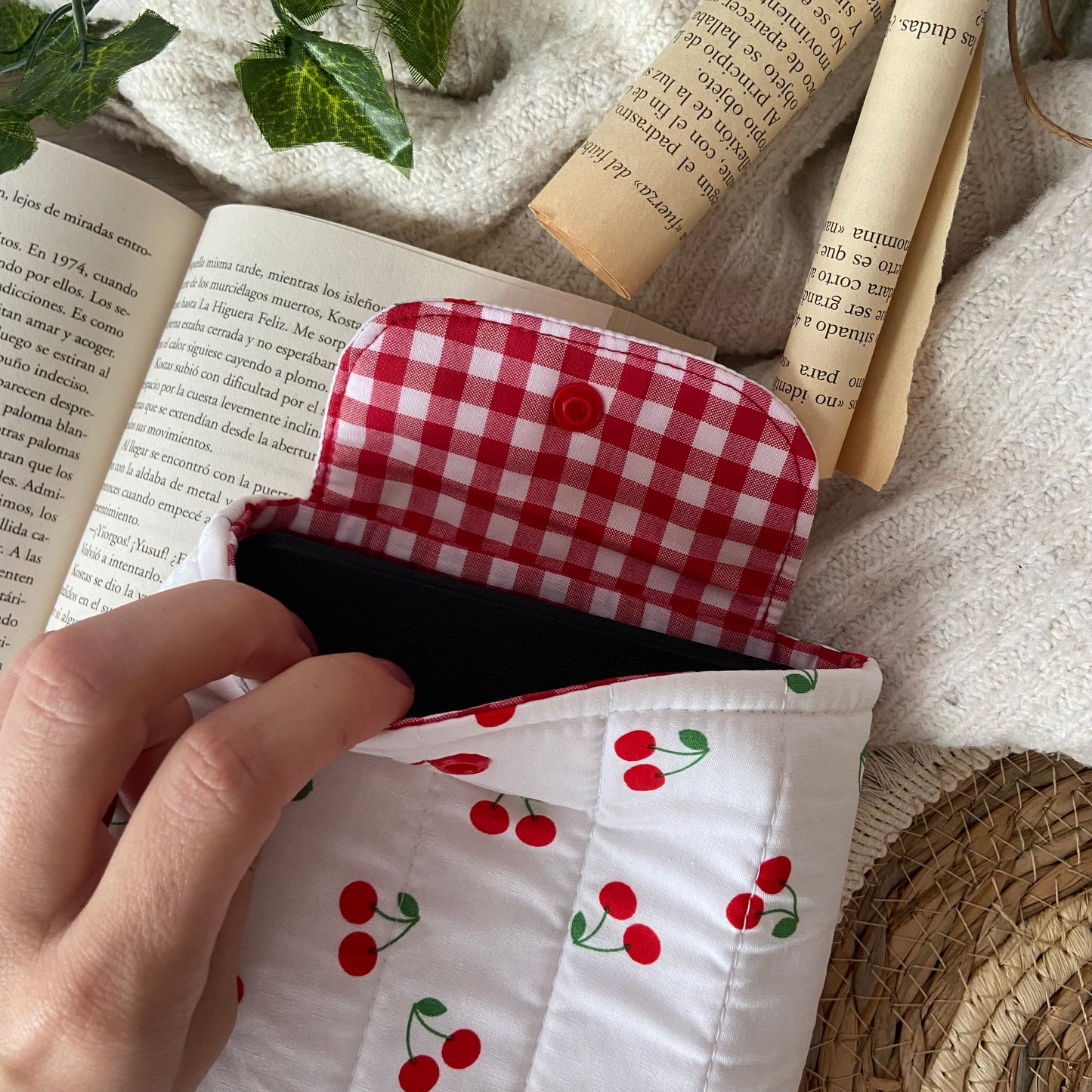 Funda kindle/kobo libra colour cerezitas