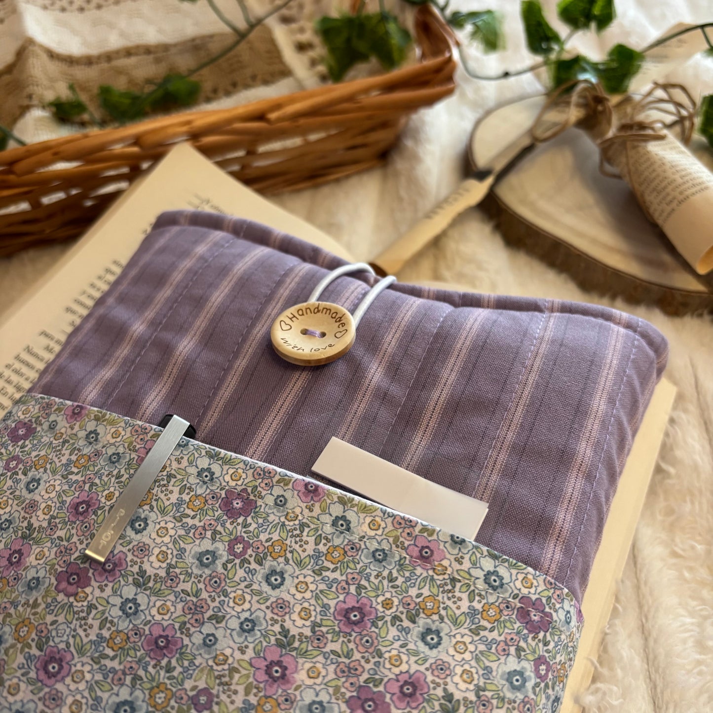 Funda literaria Ibiza con bolsillo