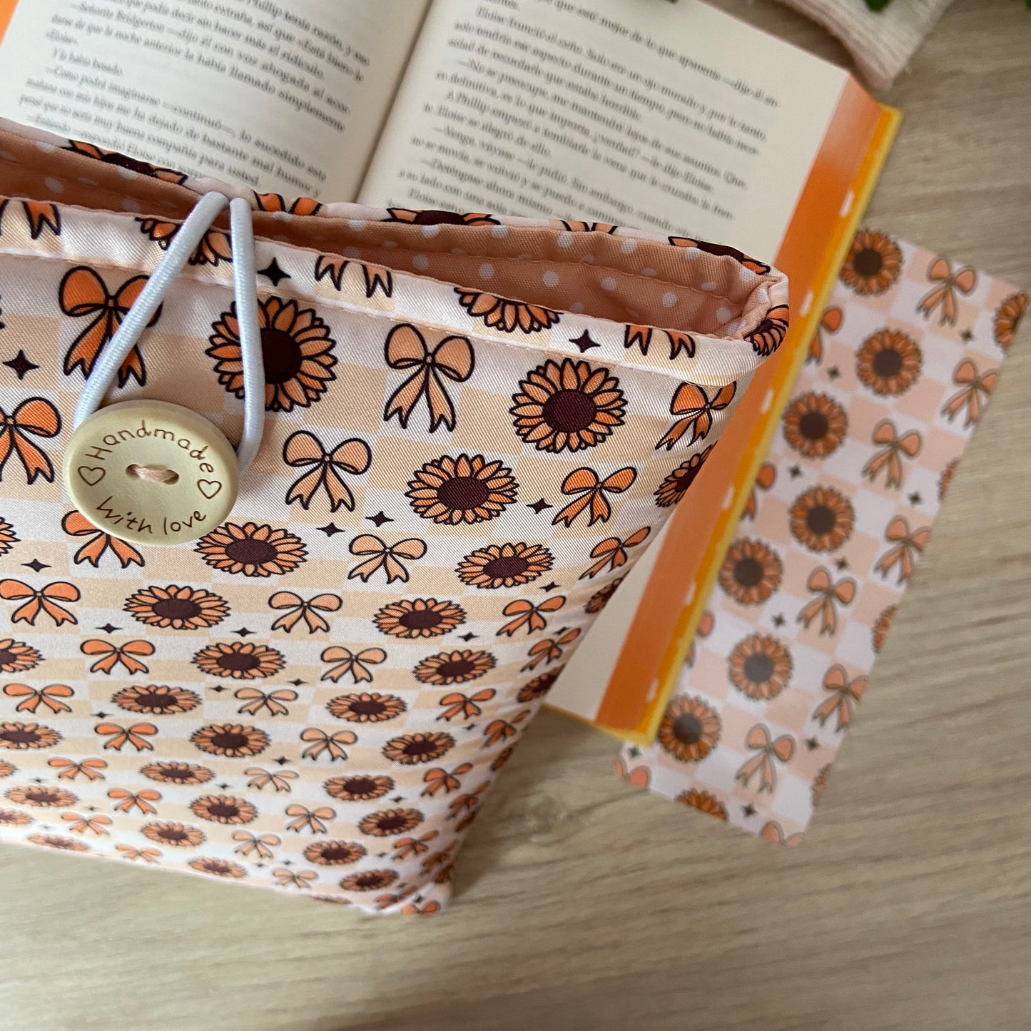 Funda literaria girasoles coquettes