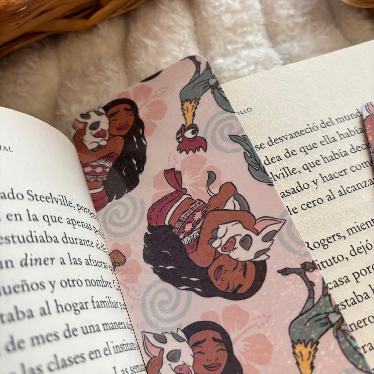 Marcapáginas Vaiana holográfico