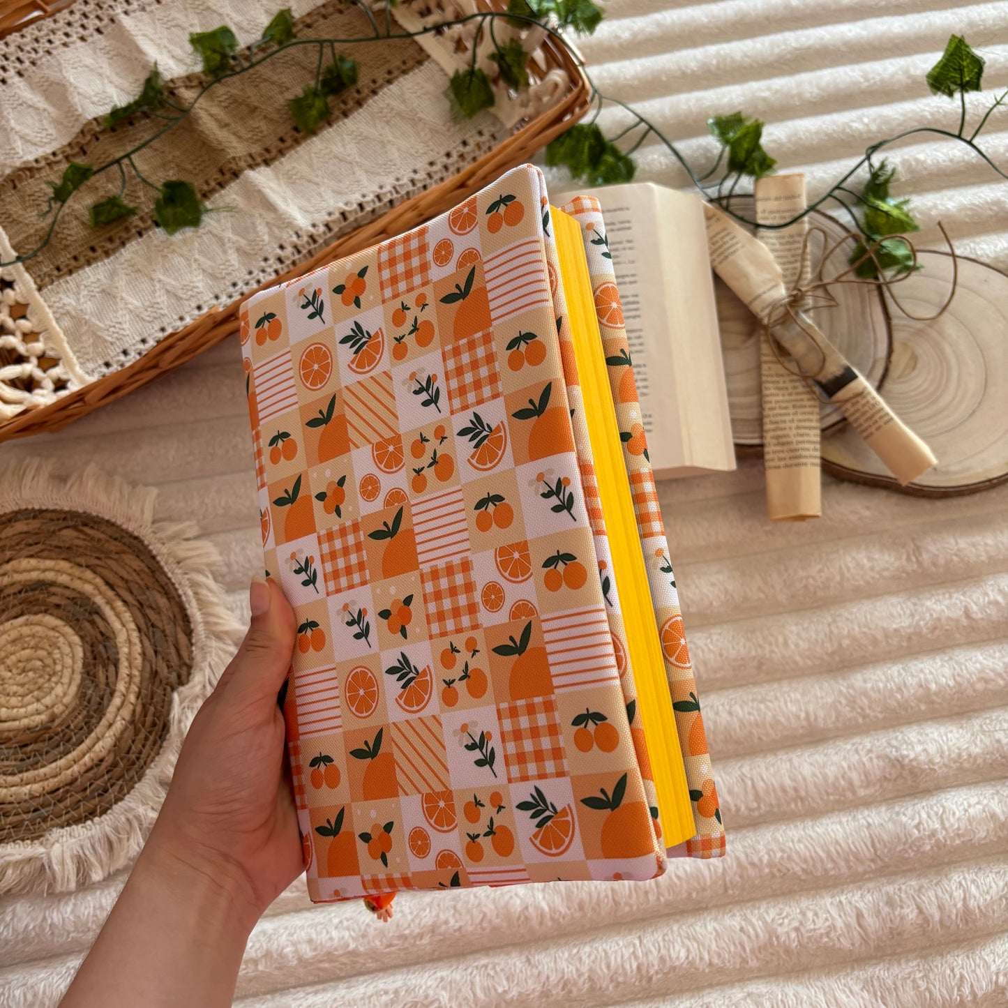 Funda ajustable naranjada impermeable