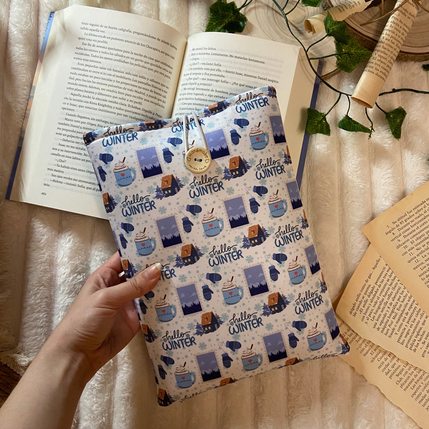 Funda literaria hello winter outlet
