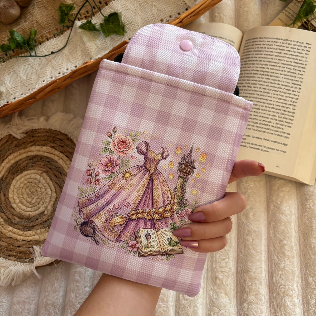 Funda kindle/kobo érase una vez Rapunzel impermeable