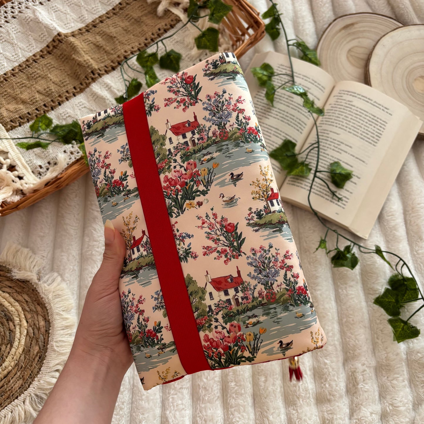 Funda ajustable pueblo primaveral