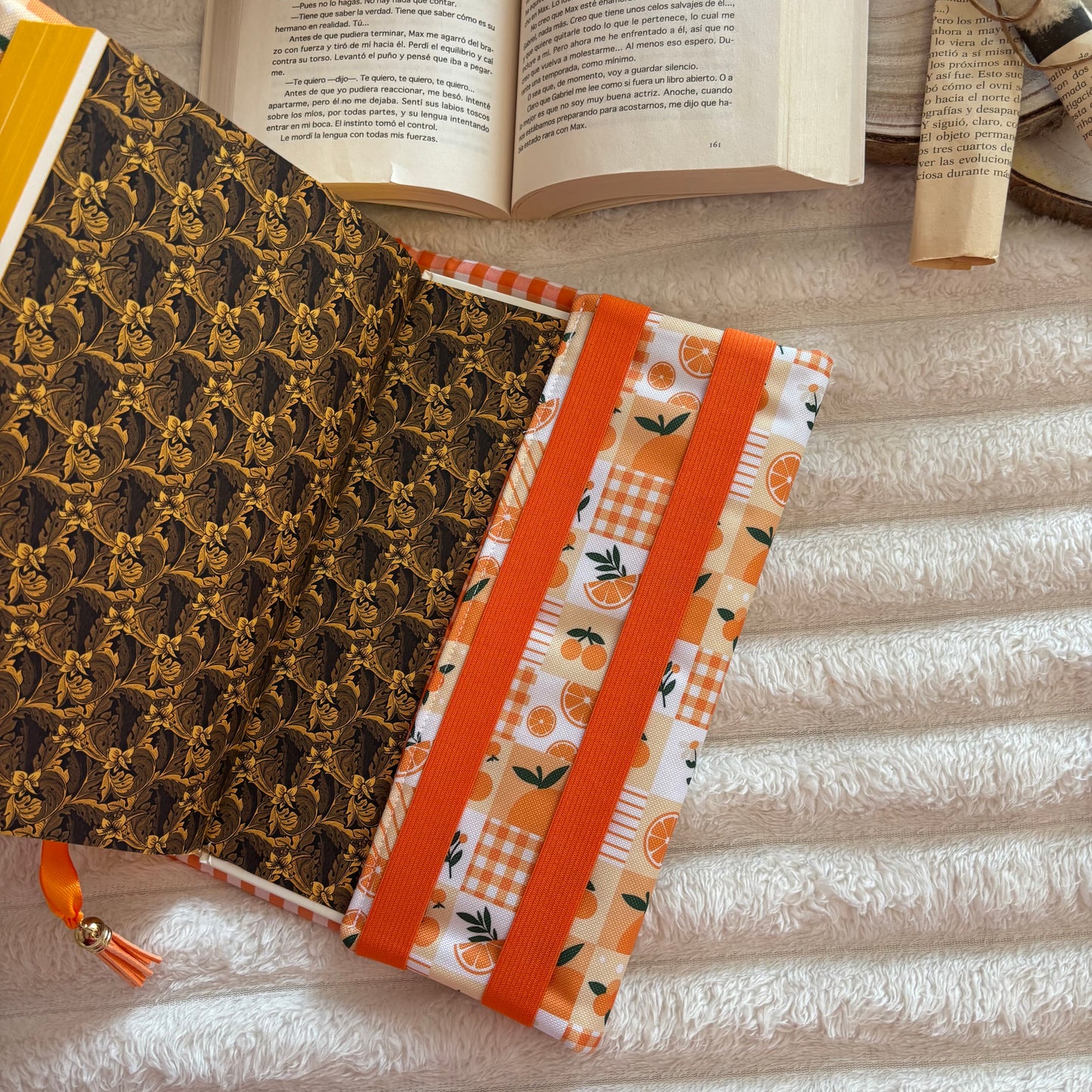 Funda ajustable naranjada impermeable