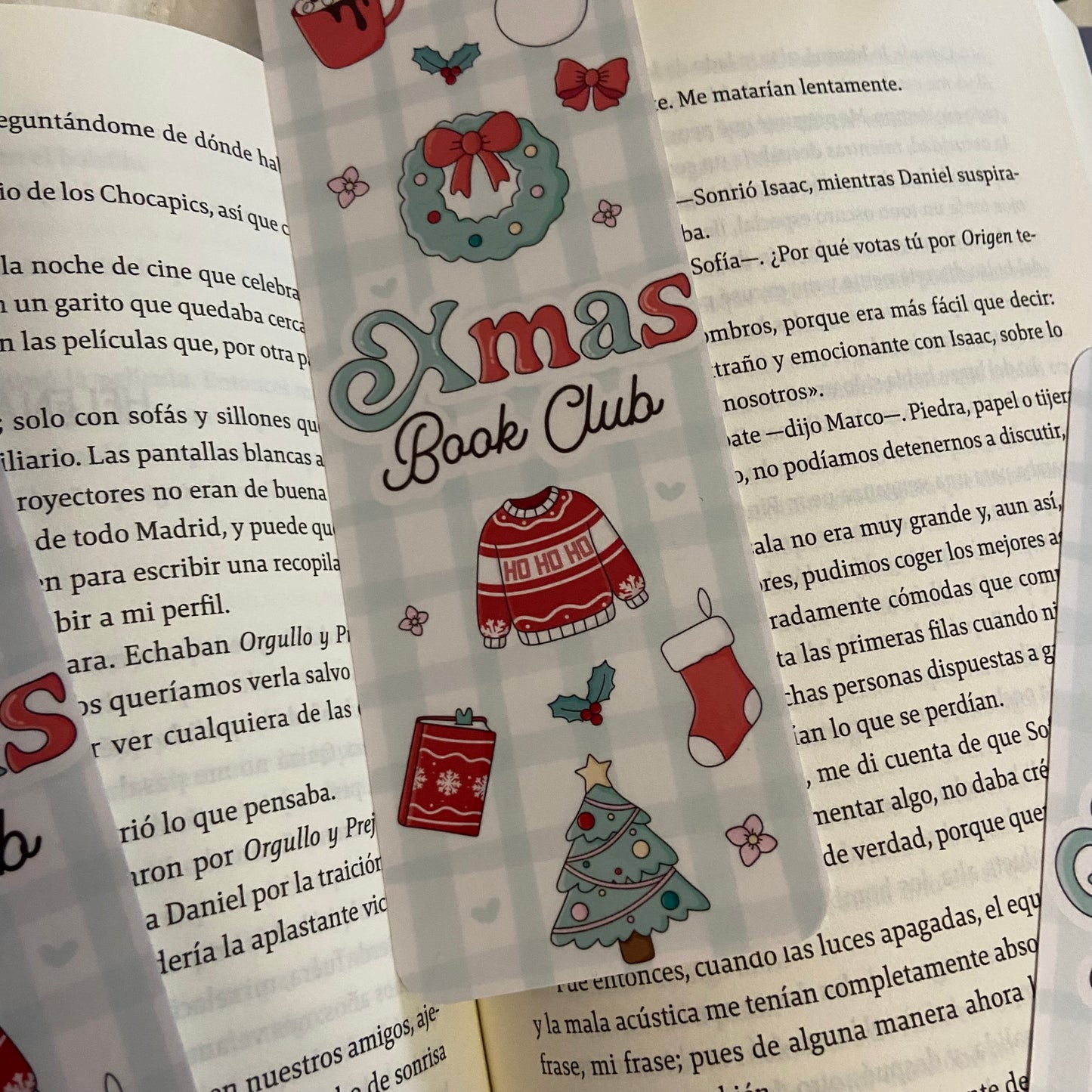 Marcapáginas Xmas bookclub