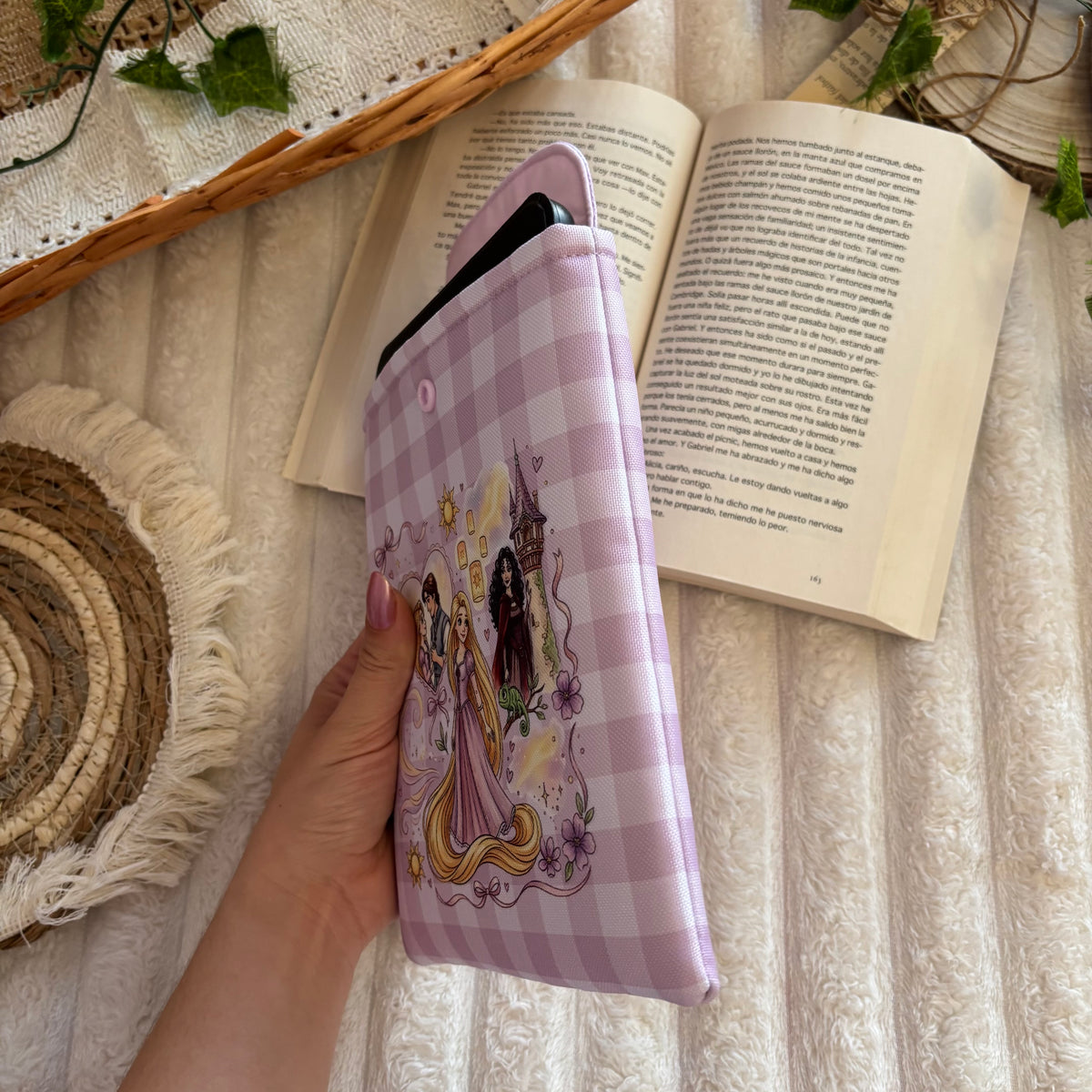 Funda kindle/kobo érase una vez Rapunzel impermeable