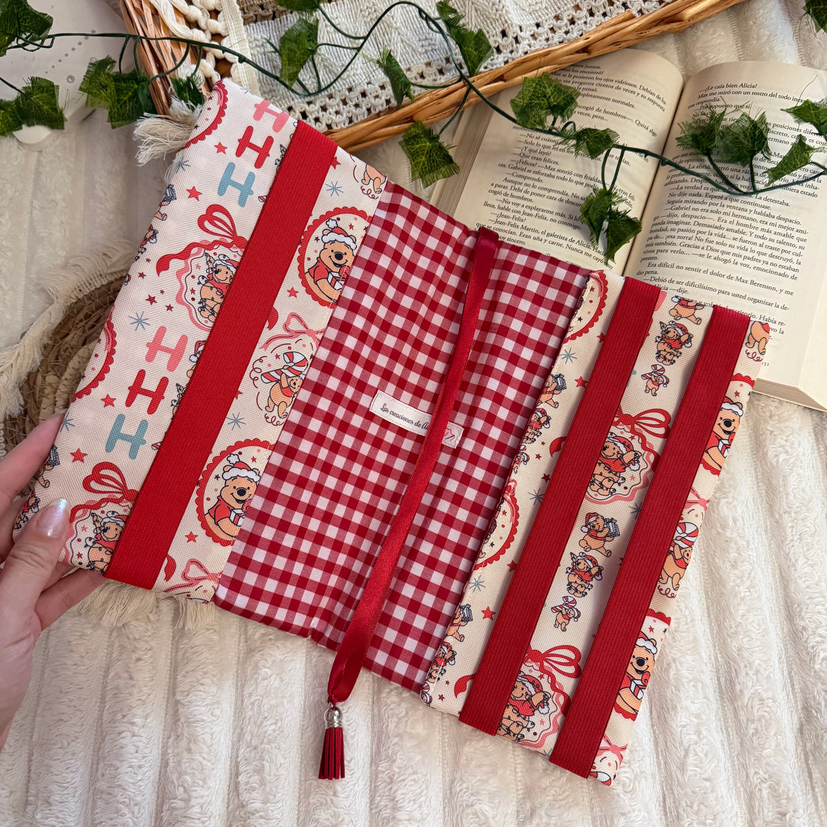 Funda ajustable Winnie navideño impermeable