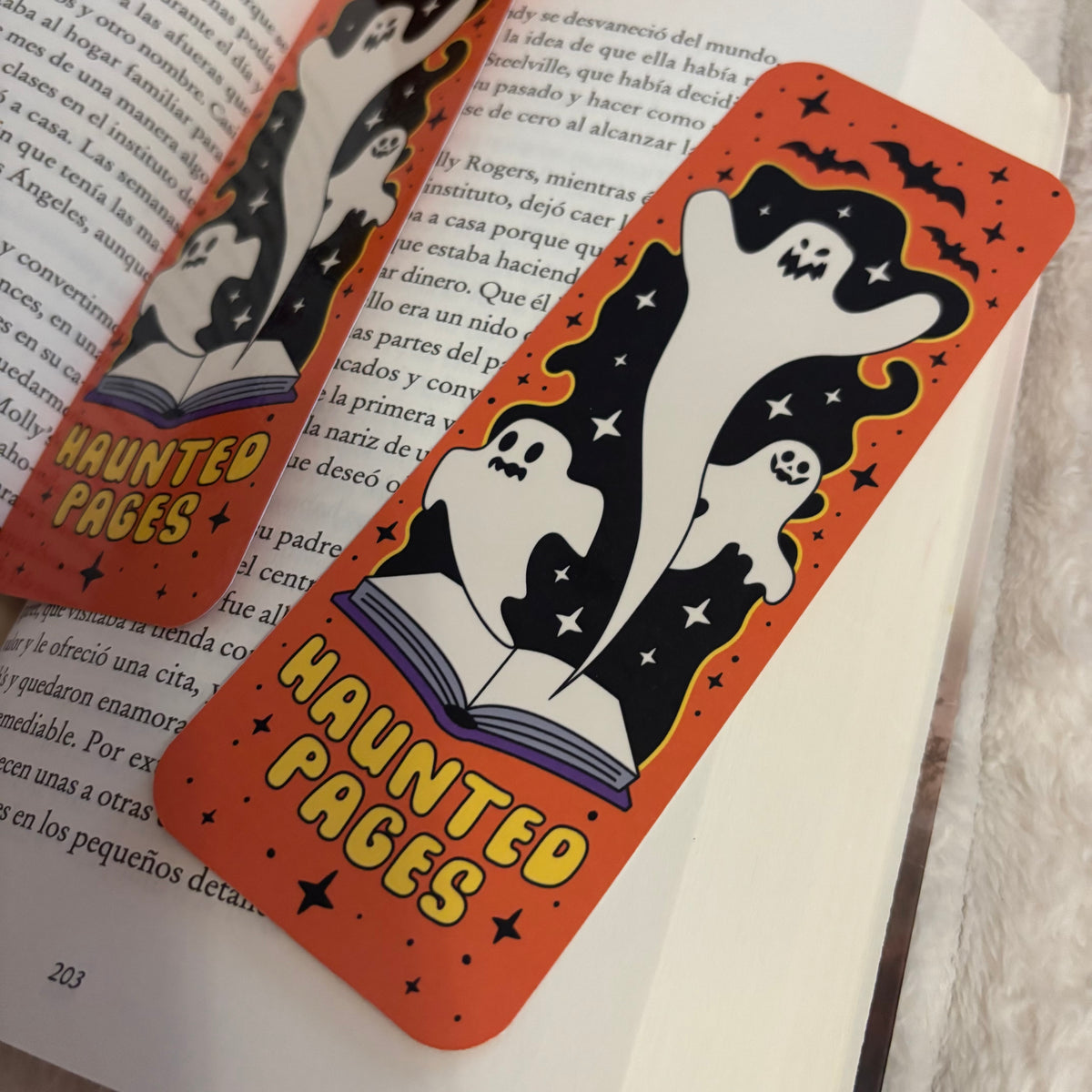 Marcapáginas haunted pages