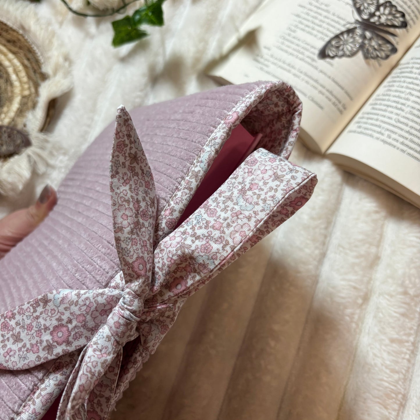 Funda literaria California de pana