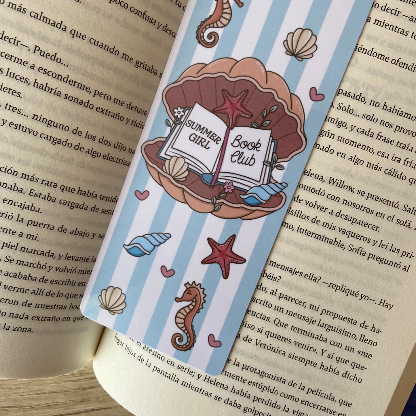Marcapáginas Summer girl bookclub
