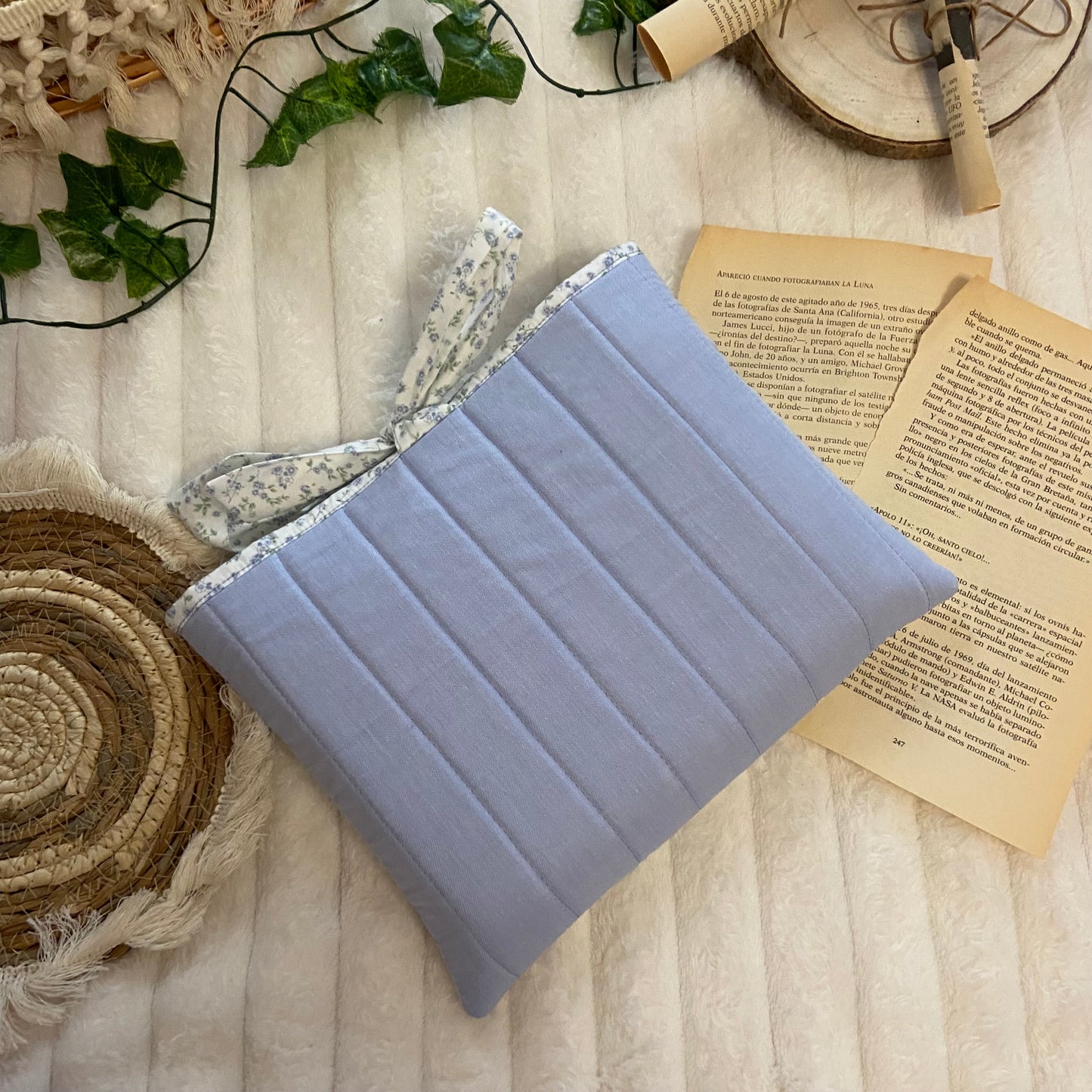 Funda literaria Bloom acolchada con bolsillos