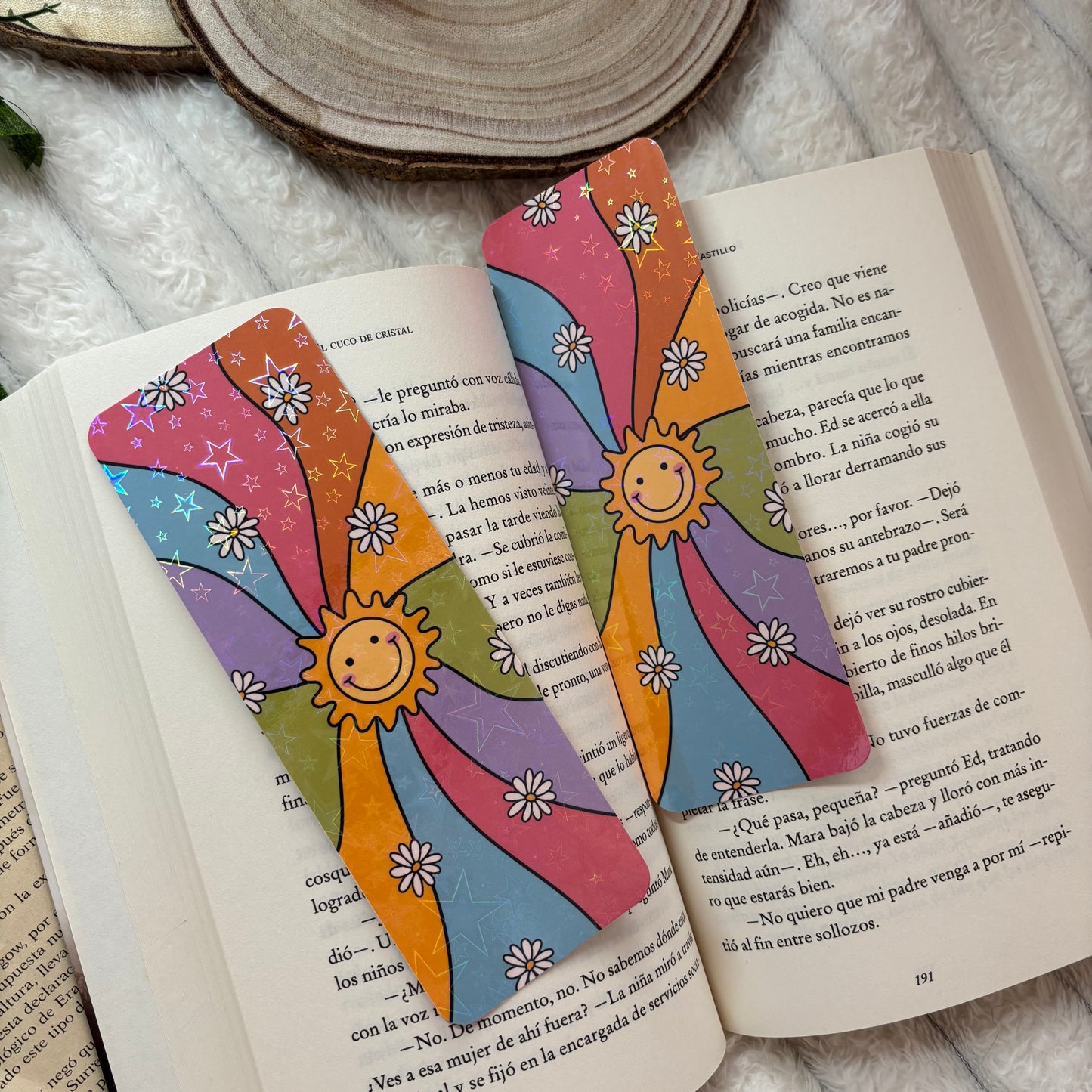 Marcapáginas el sol holográfico