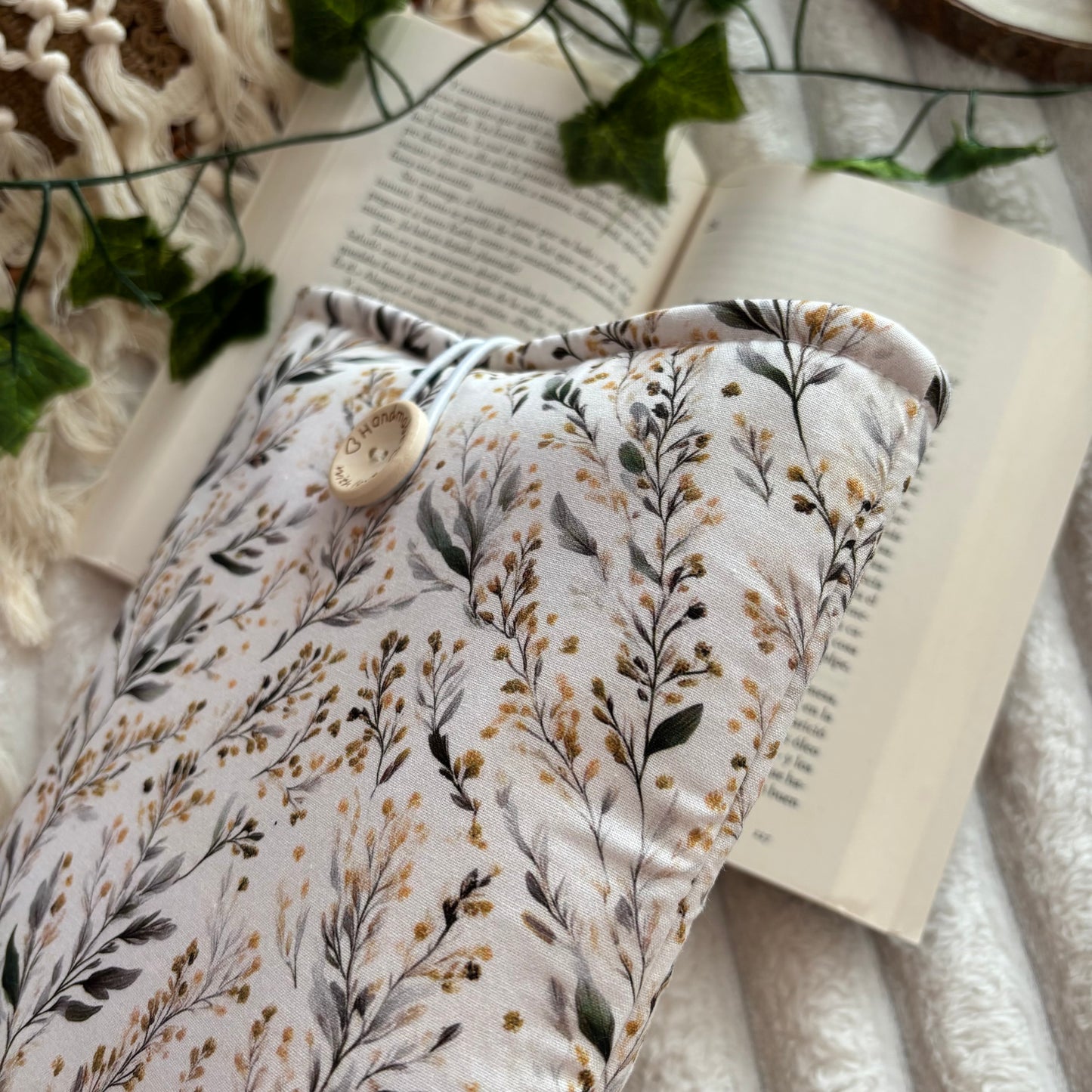 Funda literaria en las plantas