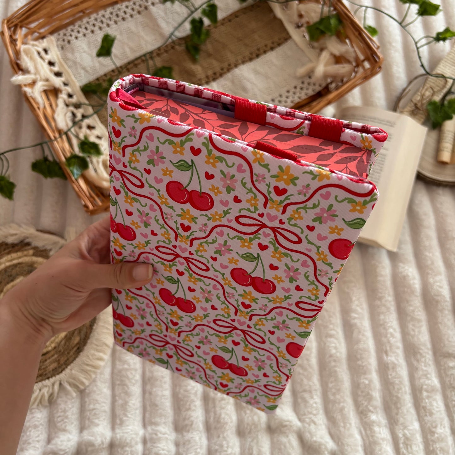 Funda ajustable cerezitas impermeable