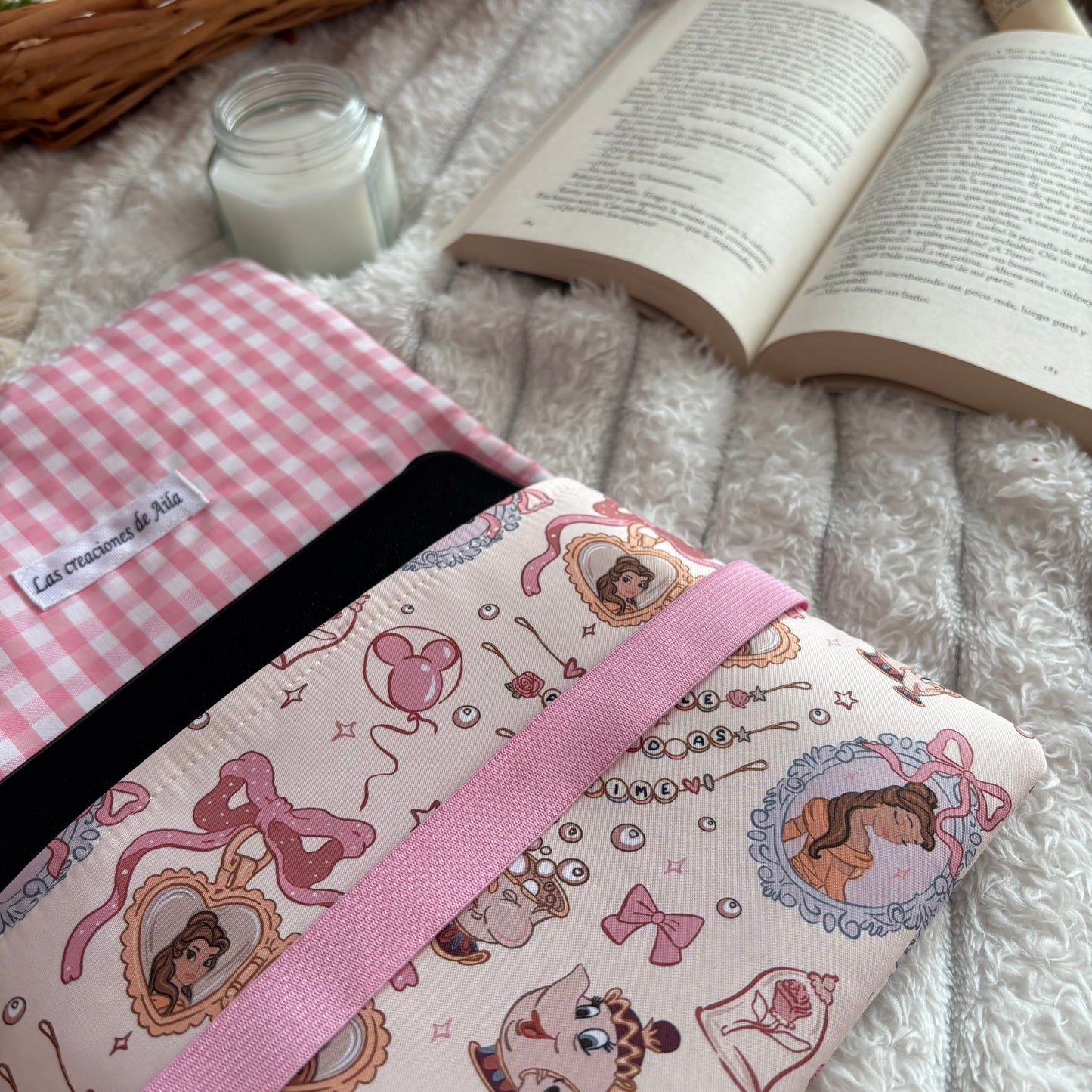 Funda de solapas para ebook Tale as old as time Bella y Bestia