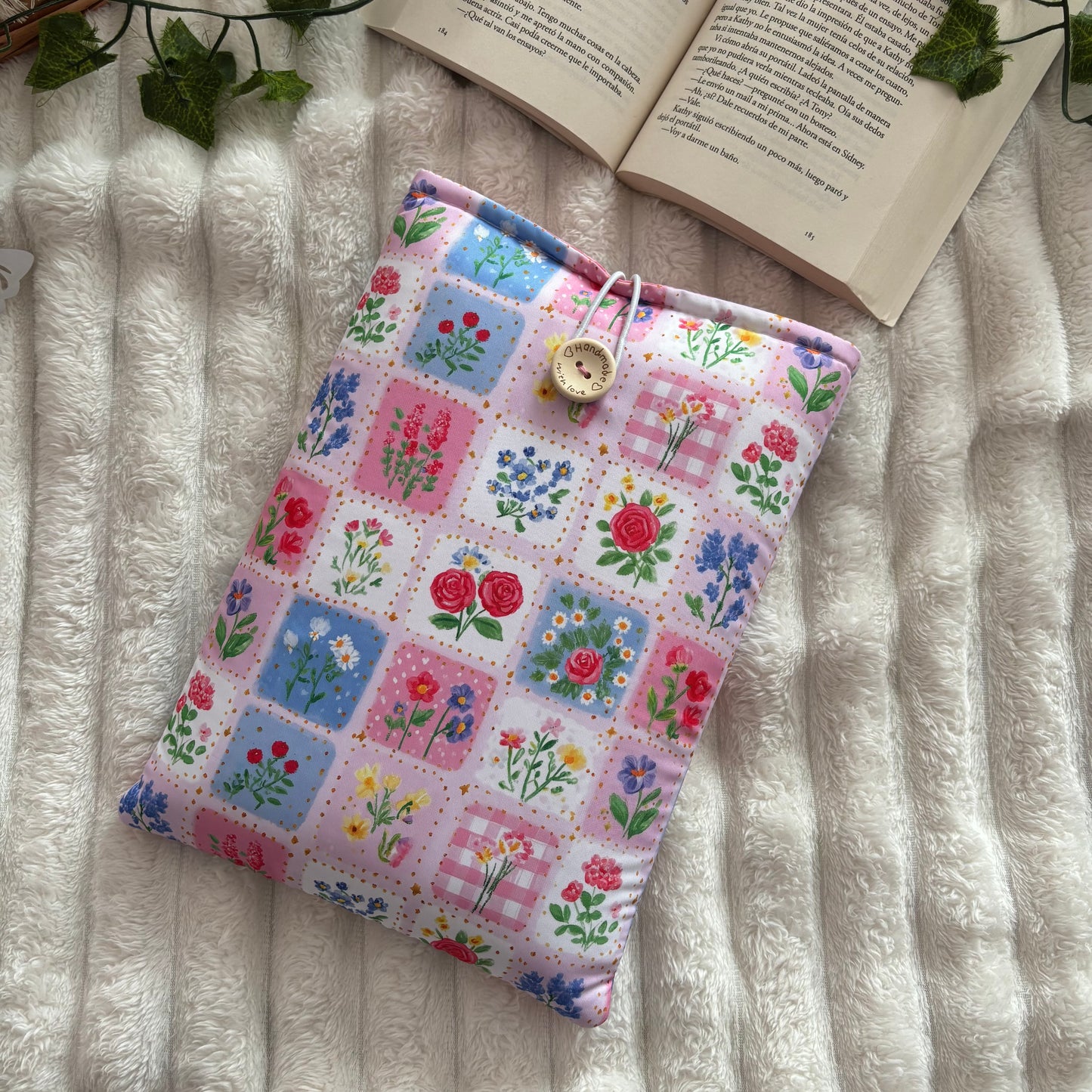 Funda literaria esencia primaveral