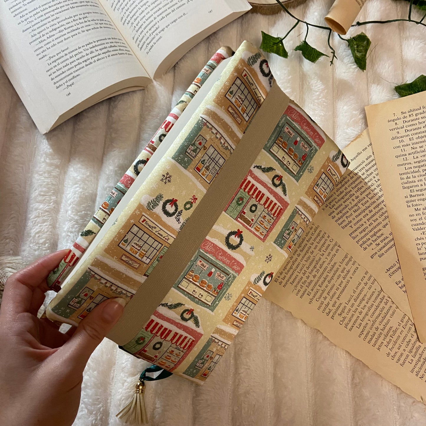 Funda ajustable tiendas navideñas