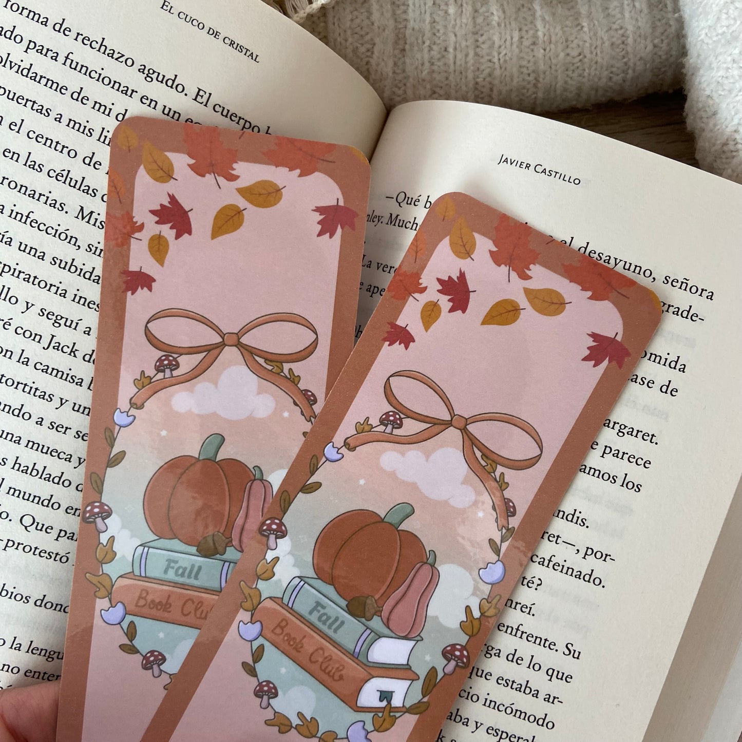 Marcapáginas Fall bookclub