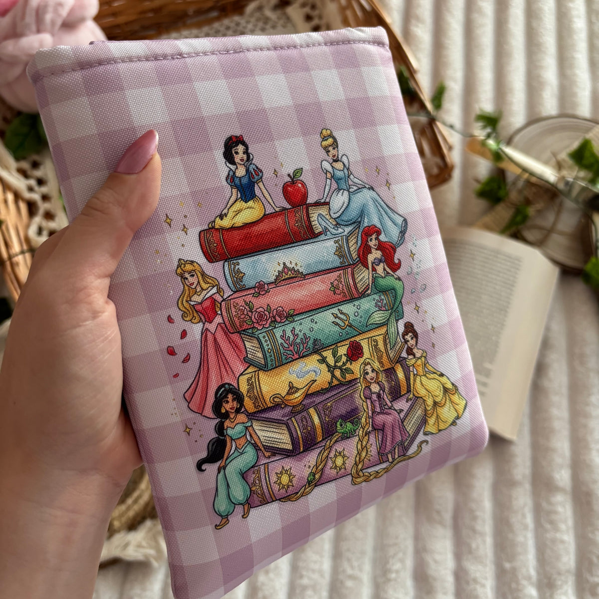 Funda kindle/kobo estantería princesas Disney impermeable