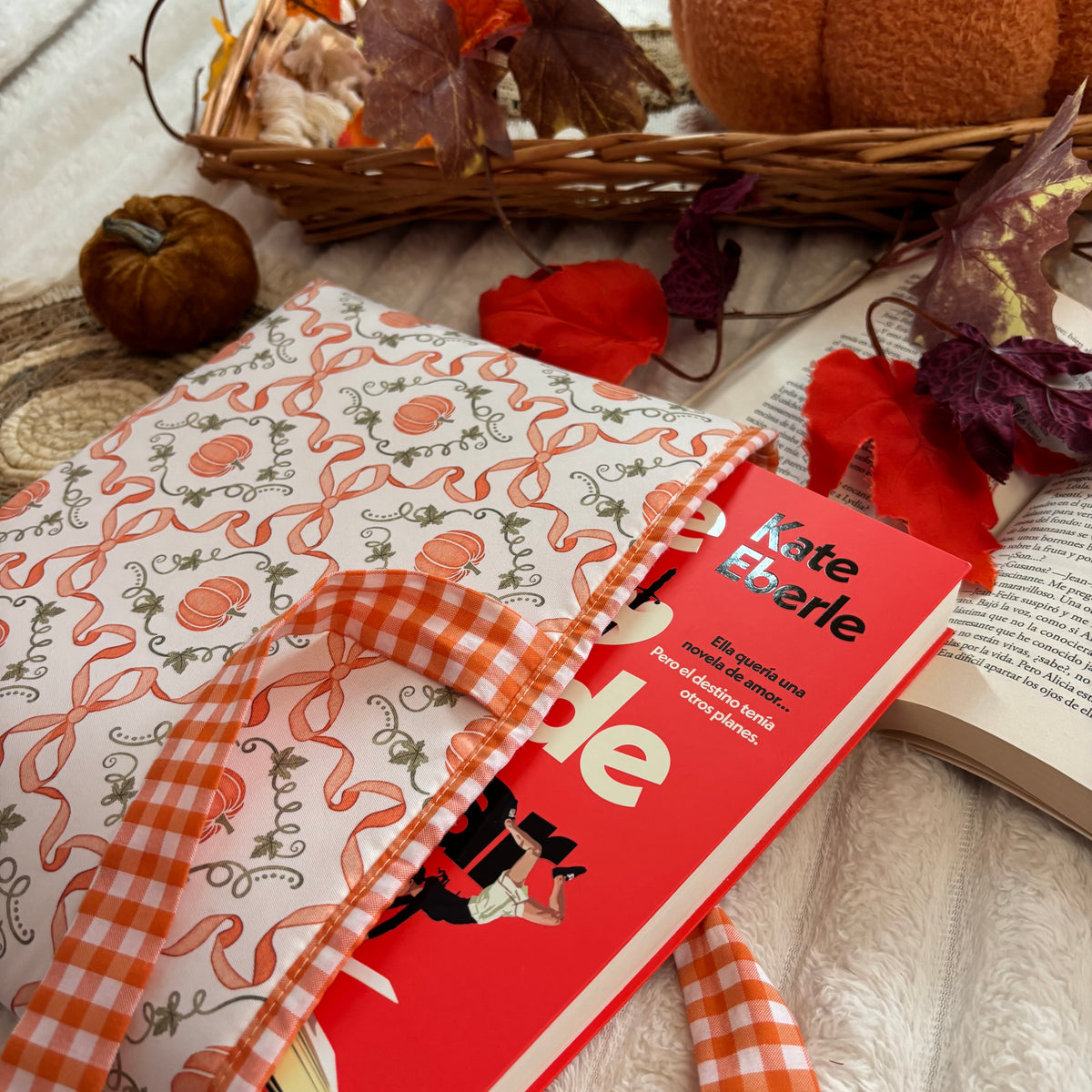 Funda literaria cute pumpkin
