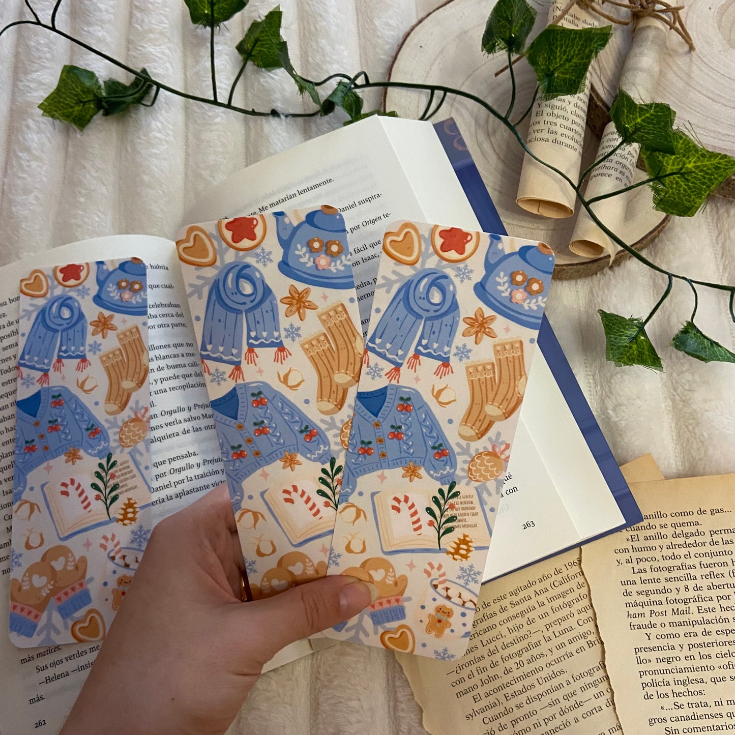 Marcapáginas llegó el invierno