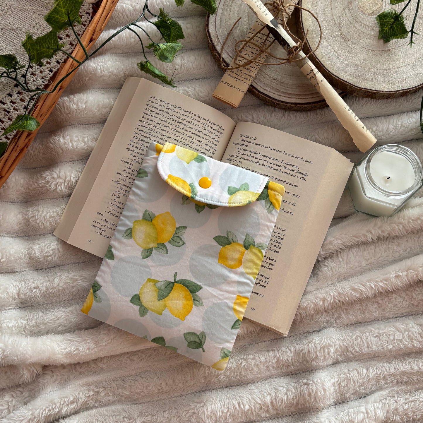 Funda para ebook limones