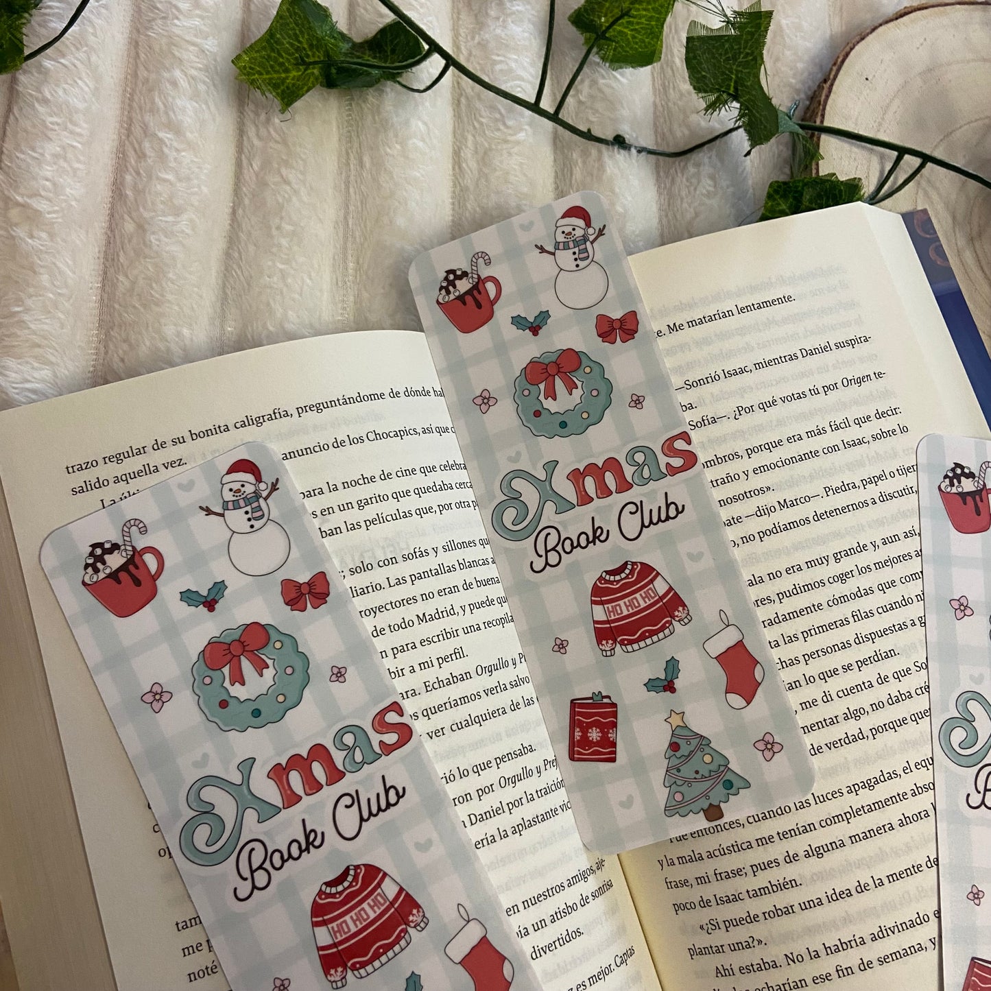 Marcapáginas Xmas bookclub