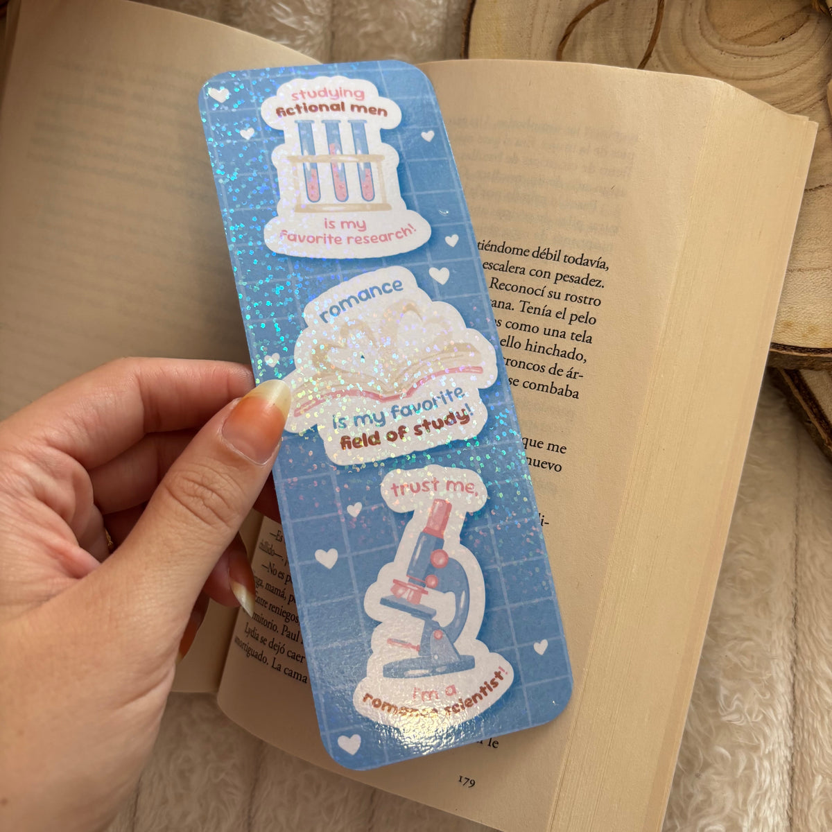 Pack 2 marcapáginas inspirados en La hipótesis del amor holográficos