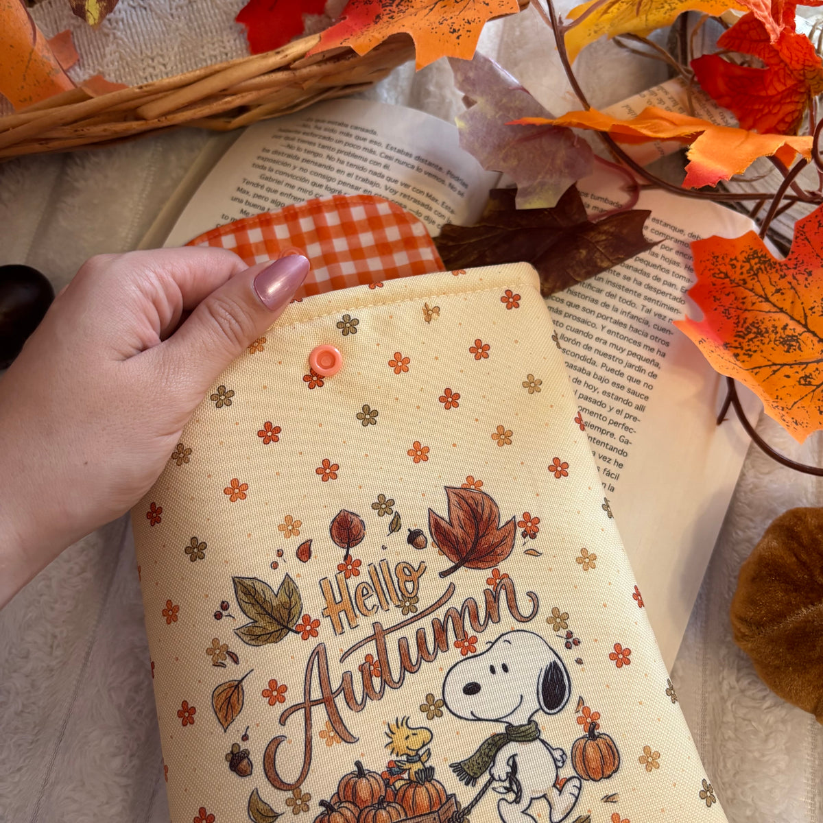 Funda kindle/kobo Hello autumn Snoopy impermeable
